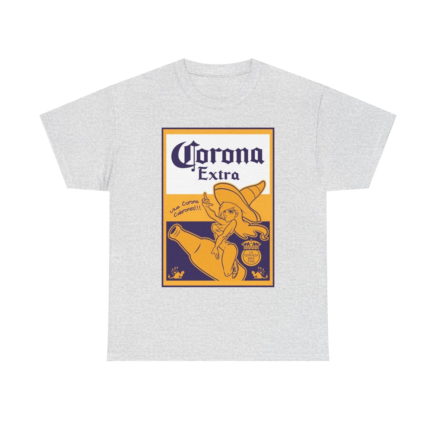 Corona Extra Beer Logo Graphic T Shirt S-5XL Unisex Heavy Cotton Tee
