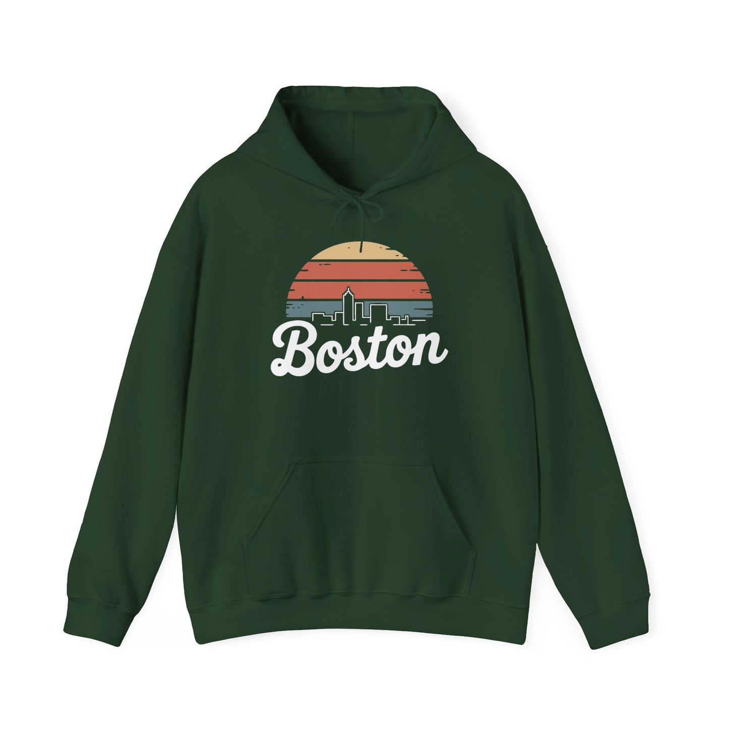 Boston Skyline Graphic Hoodie NEW Unisex Heavy Blend™ Hooded Sweatshirt