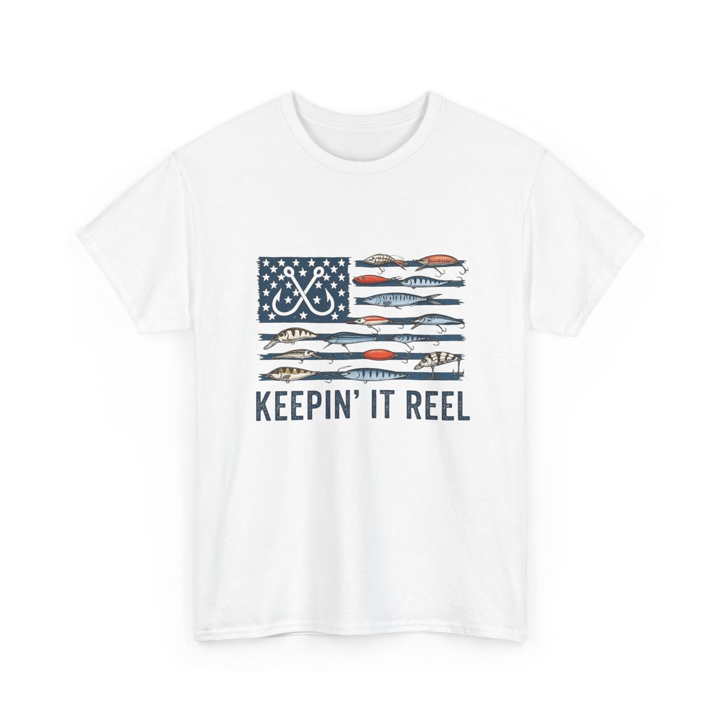 Keeping It Reel Fishing Graphic T Shirt Unisex Heavy Cotton Tee Gift