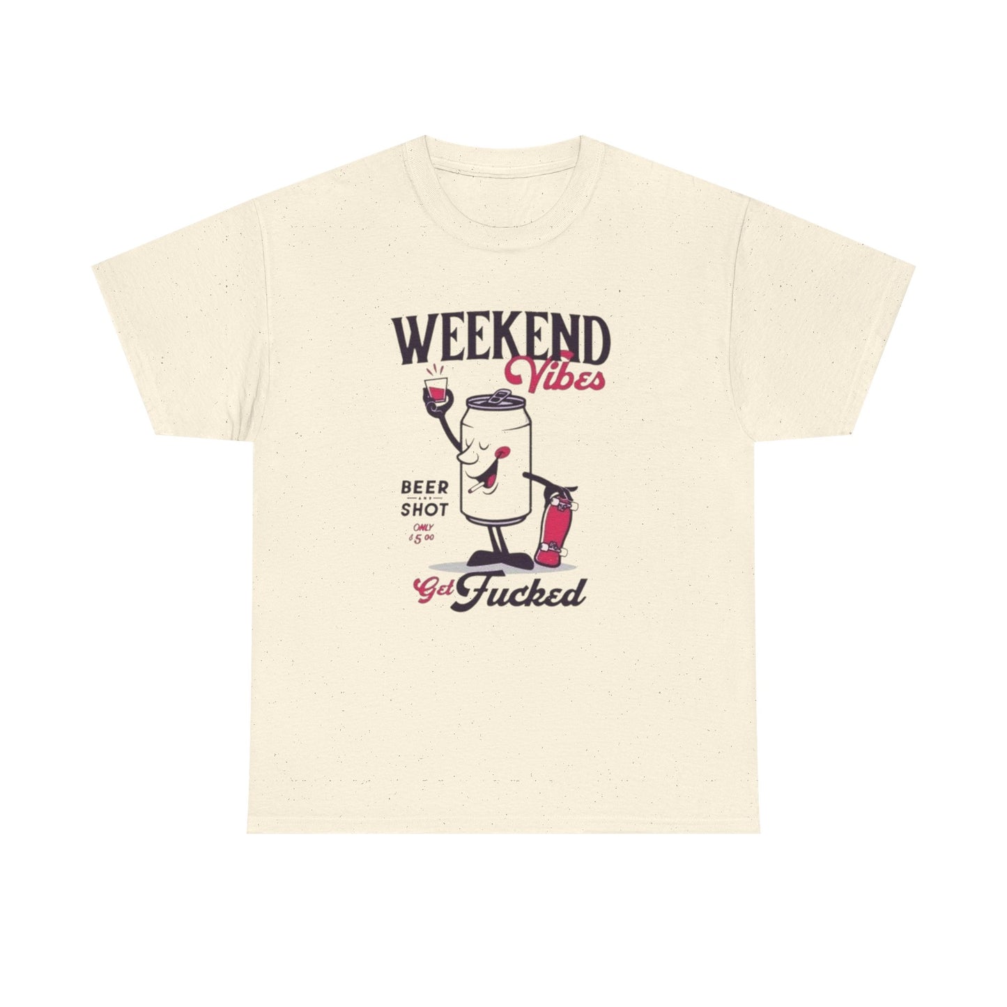 Weekend Vibes Graphic T Shirt ADULT NEW