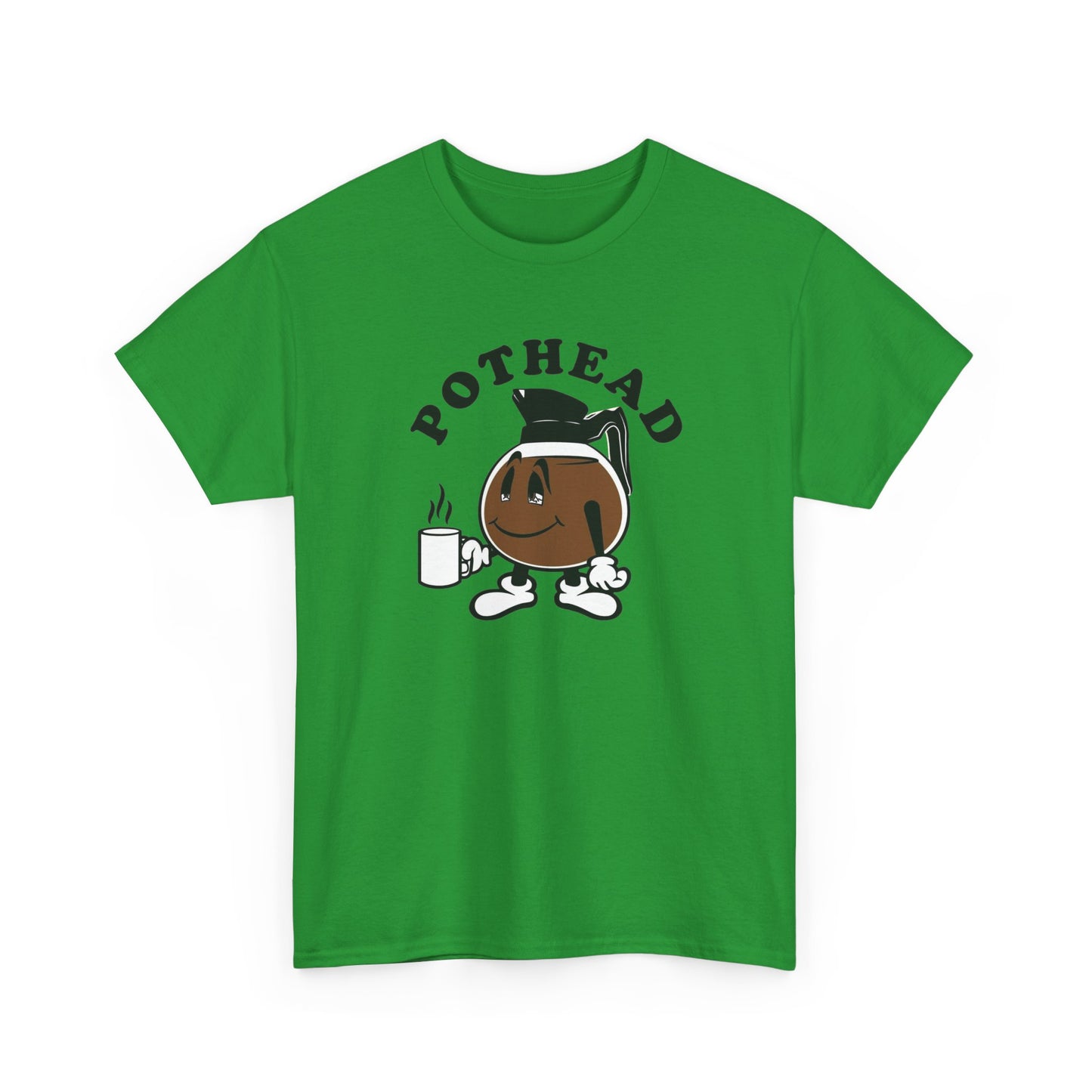 Pothead Funny Coffee Jokes Graphic T Shirt NEW Unisex Heavy Cotton Tee