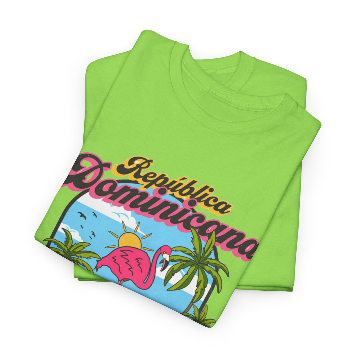 Dominican Republic T-Shirt Retro Graphic Men's Heavy Cotton Tee