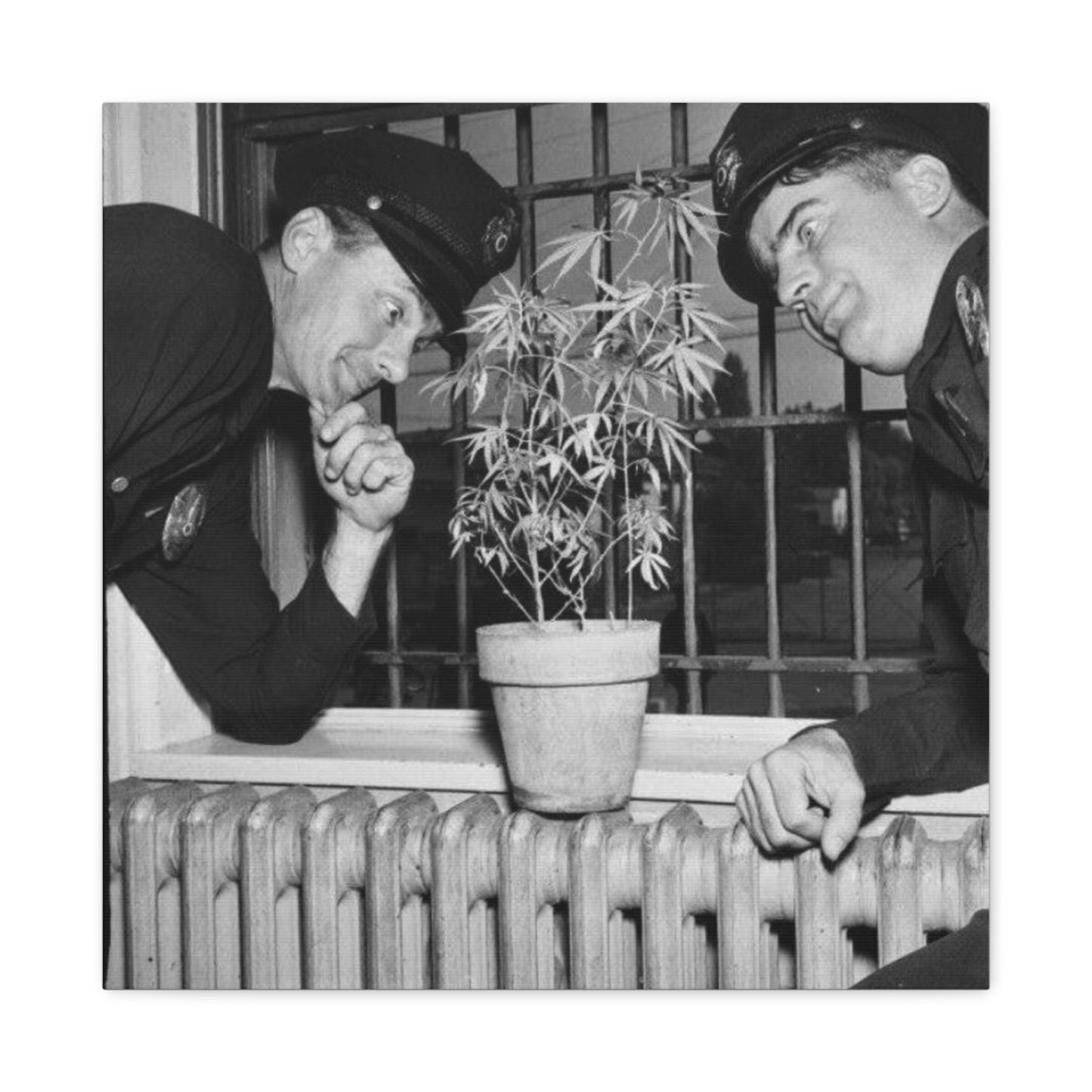 Reefer Madness Vintage Photo Weed Police Funny Matte Canvas, Stretched, 1.25"