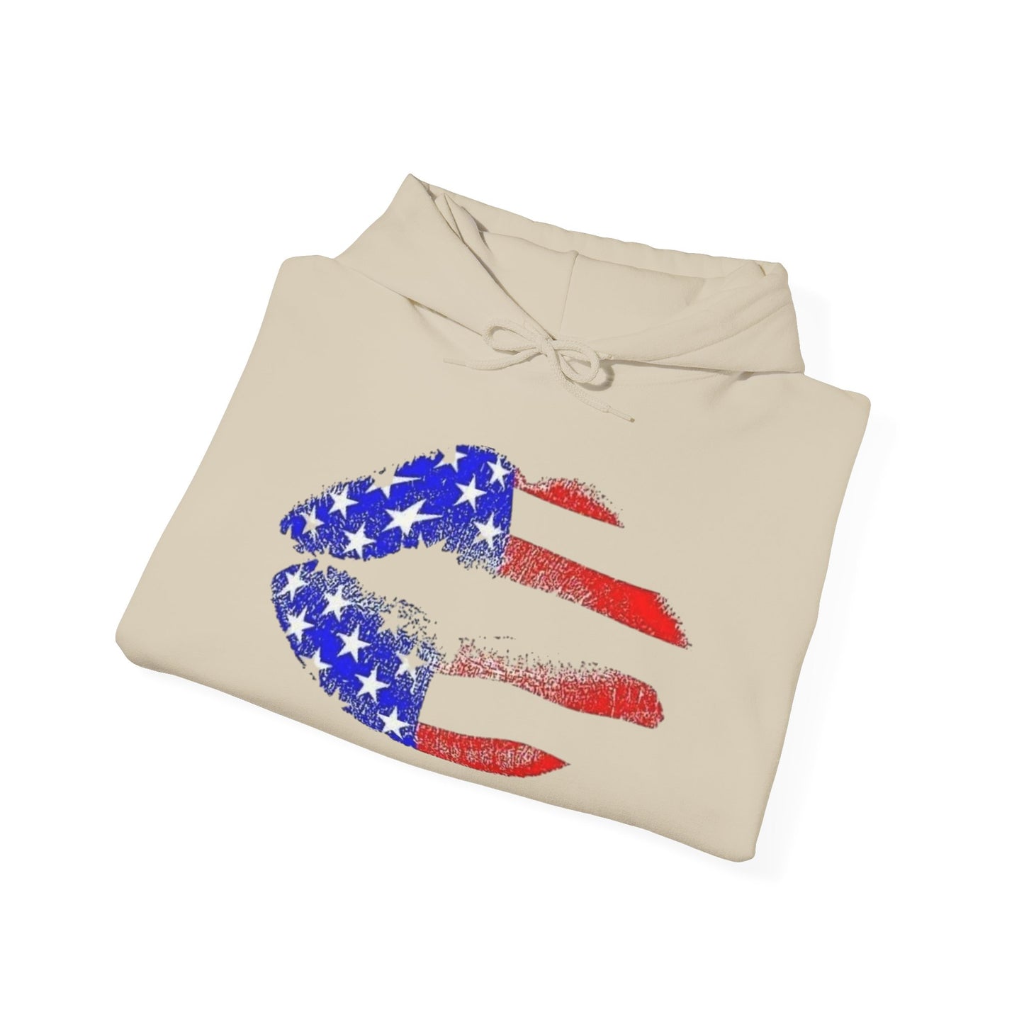 American Flag Lips Hoodie NEW ADULT Unisex Hooded Sweatshirt
