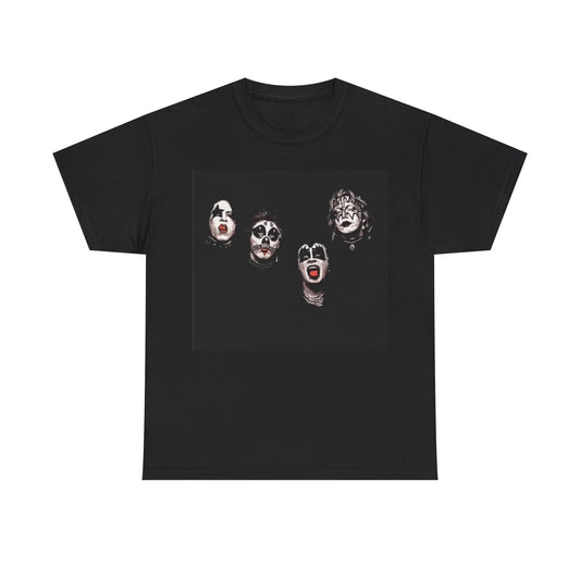 Kiss Tshirt Vintage Heads Rock Concert retro merch Unisex Heavy Cotton Tee
