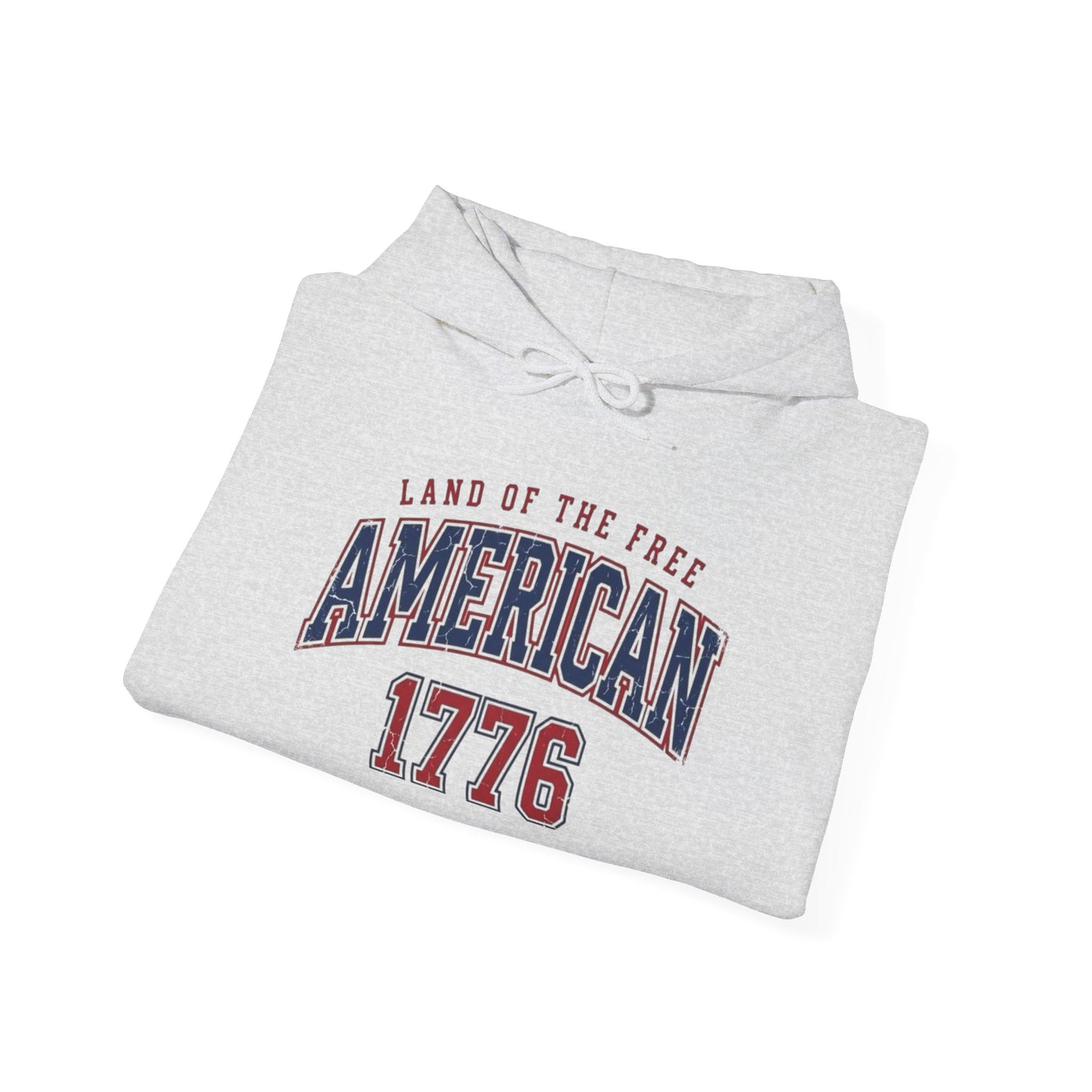 America Land Of The Free Graphic Hoodie Men's Heavy Blend™ Hooded Sweatshirt