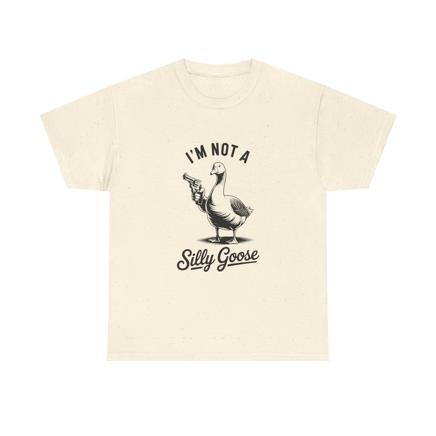 Im Not A Silly Goose Funny Graphic T Shirt Cotton Tee Retro Gift