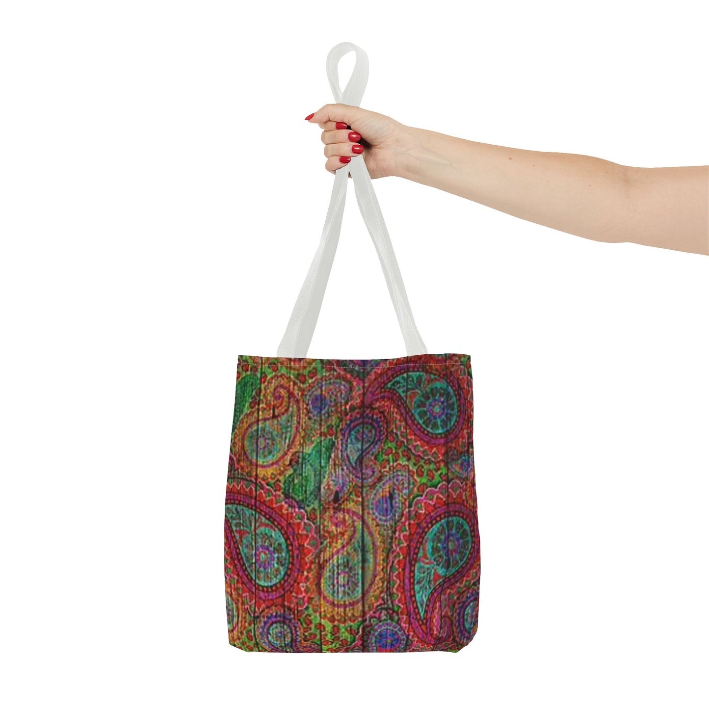 Red Multi Paisley  Color BRAND NEW MODERN Tote Bag (AOP)