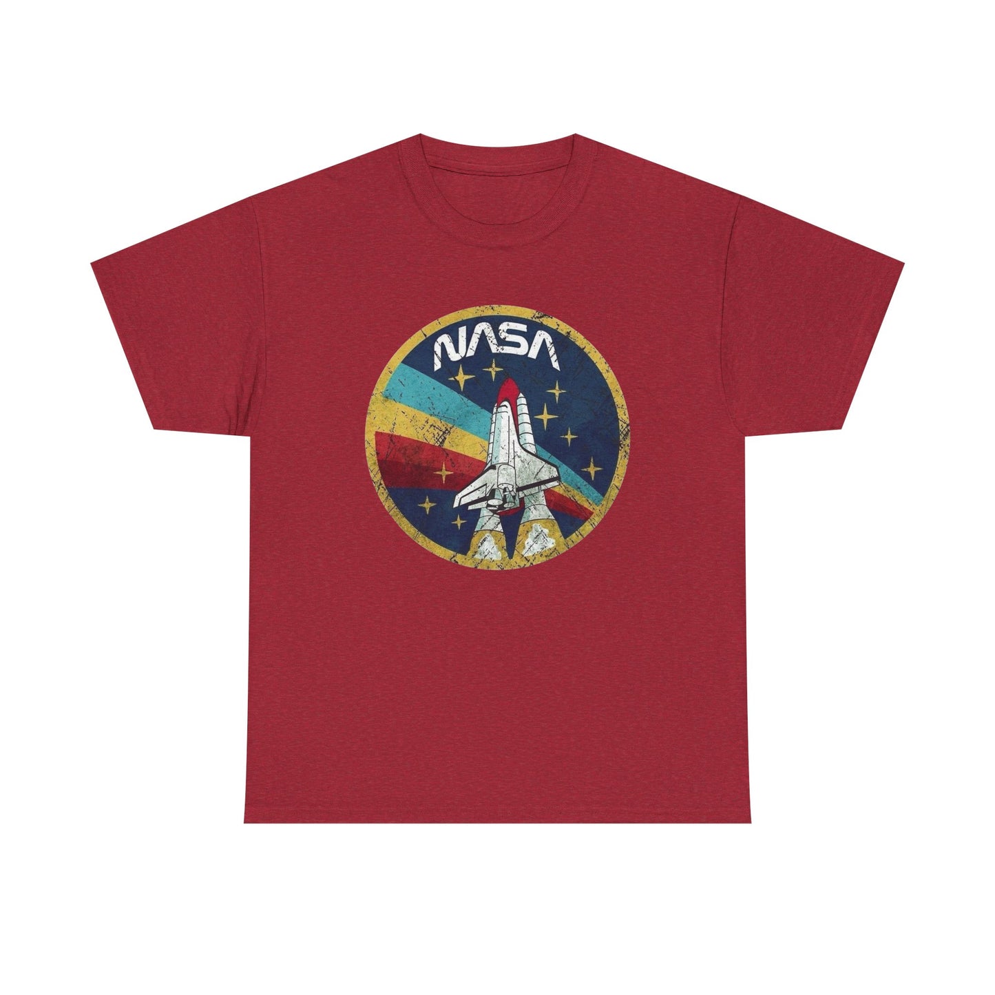 NASA Space Astronaut Vintage Graphic T Shirt Men's Heavy Cotton Tee