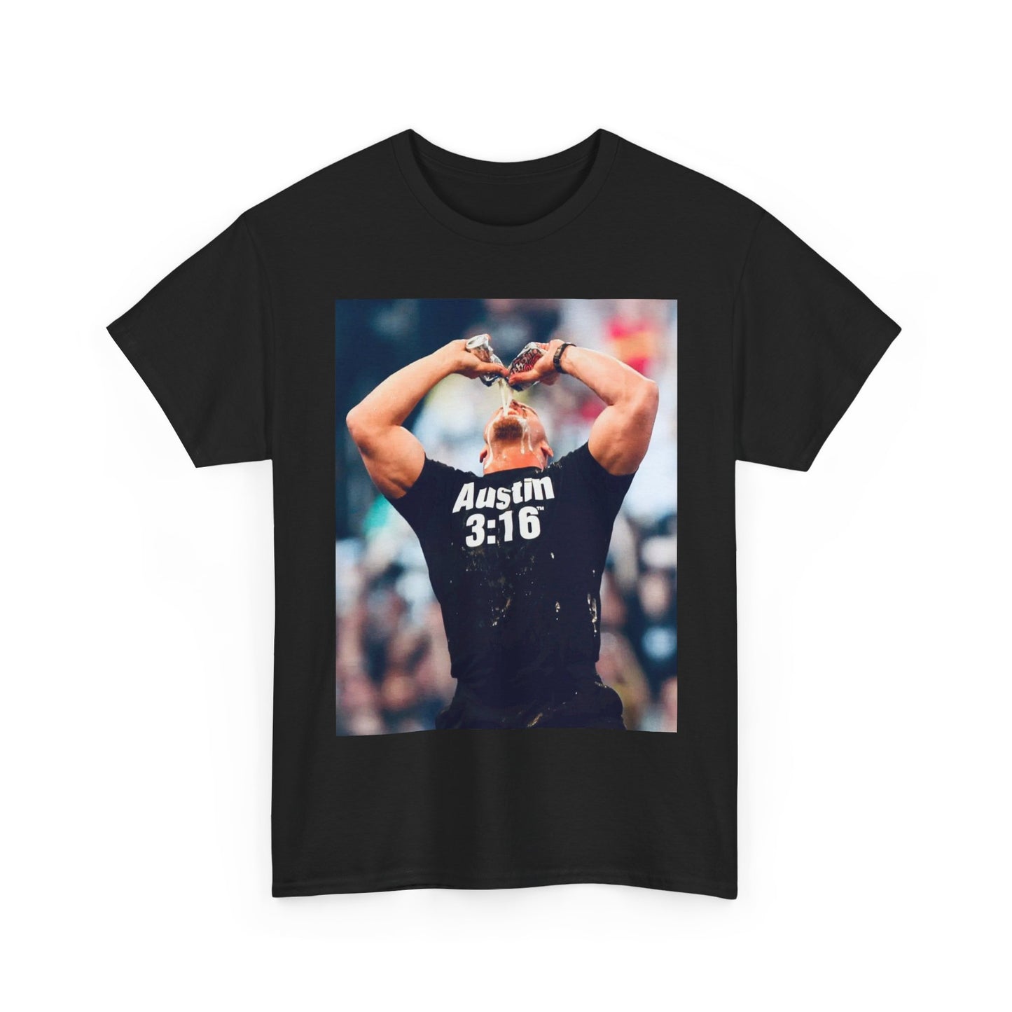 Stone cold Steve Austin T-shirt vintage wrestling mma Unisex Heavy Cotton Tee