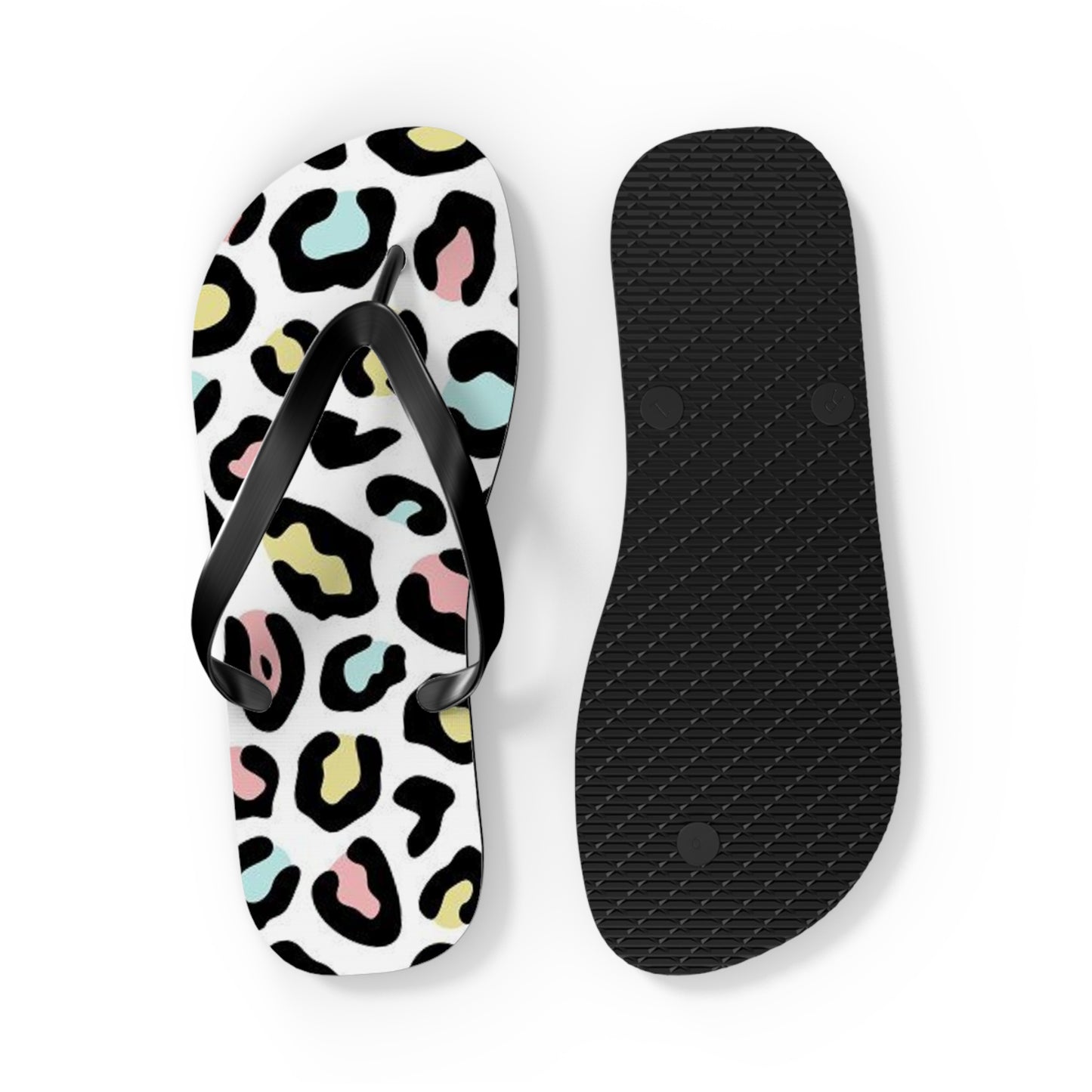 Fruity Cheetah Beach Sandals, Slides for Summer, Flip Flops, Water Resistant