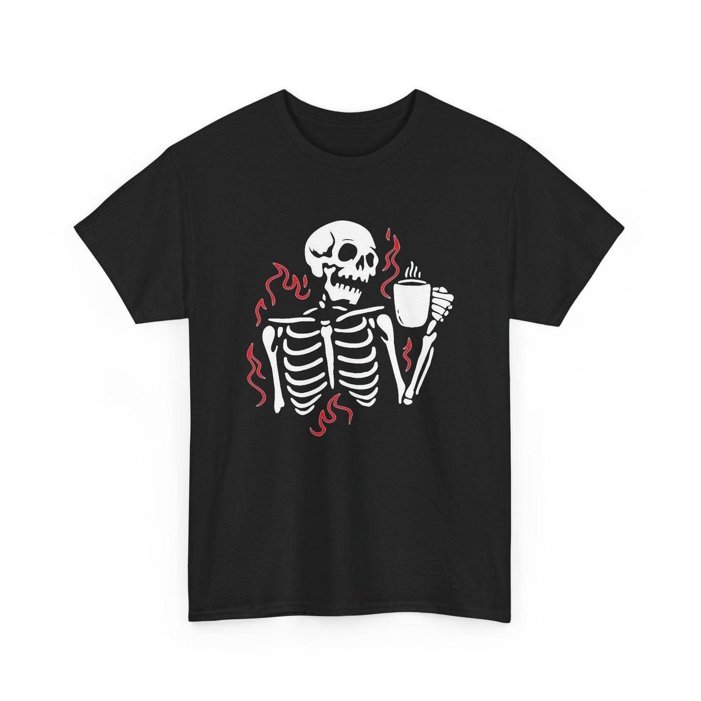 Death Coffee Graphic T Shirt NEW Vintage Unisex Heavy Cotton Tee