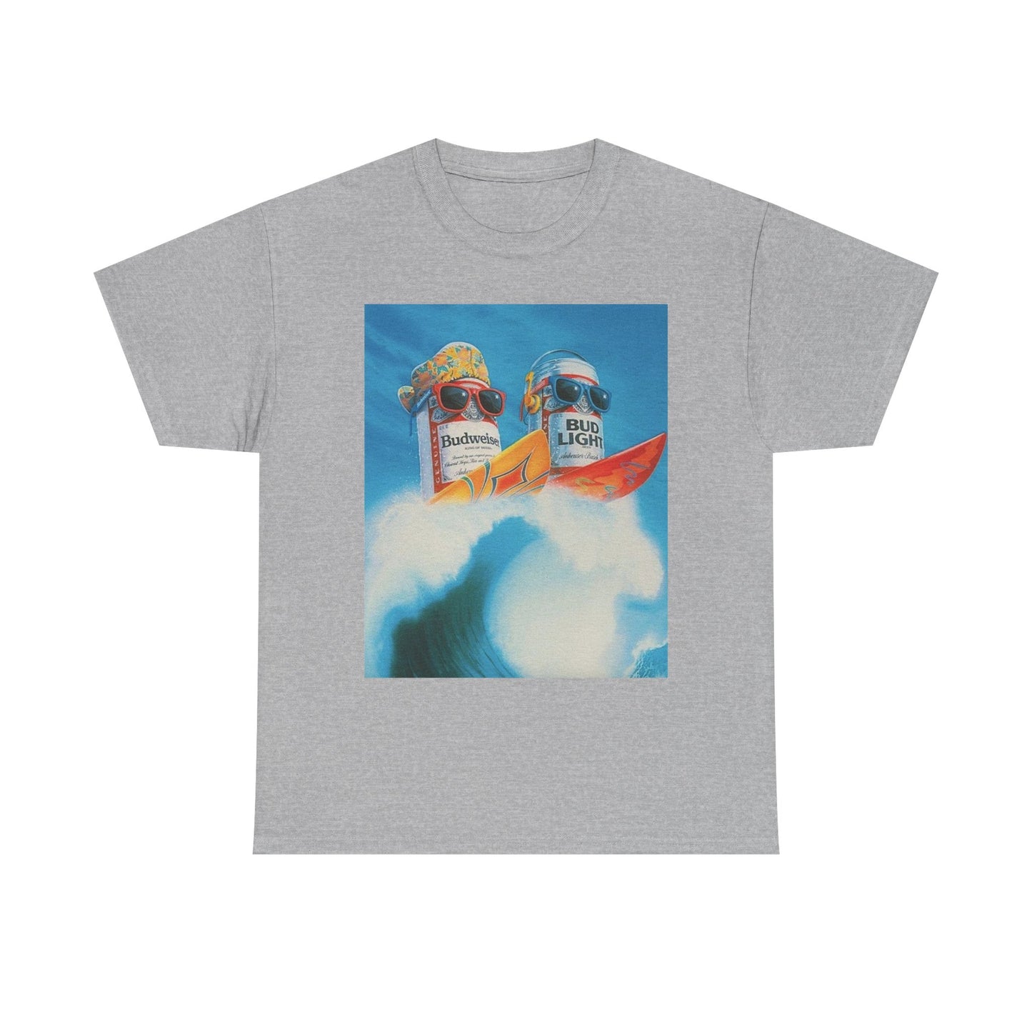 Vintage Beer Bud Poster Graphic T Shirt Unisex Heavy Cotton Tee