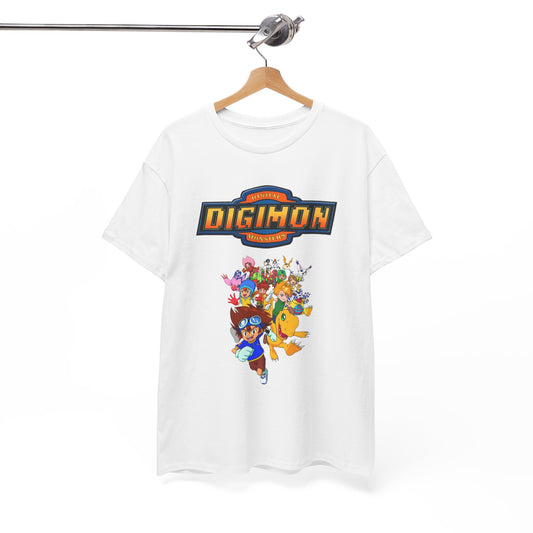 Digimon Retro 90's Kids Vintage Graphic T Shirt Unisex Heavy Cotton Tee