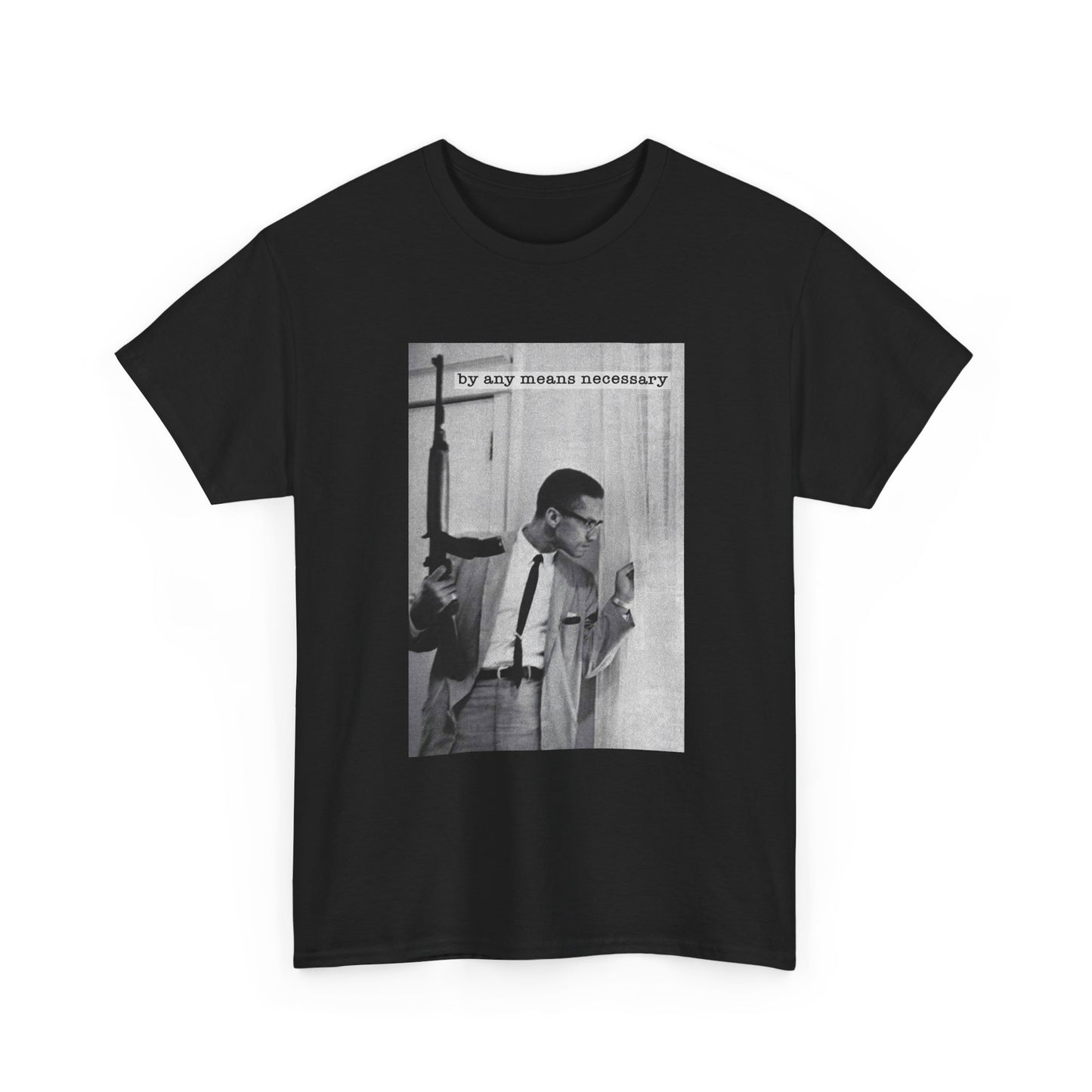 Malcom X Poster Shirt Vintage Graphic Unisex Heavy Cotton Tee