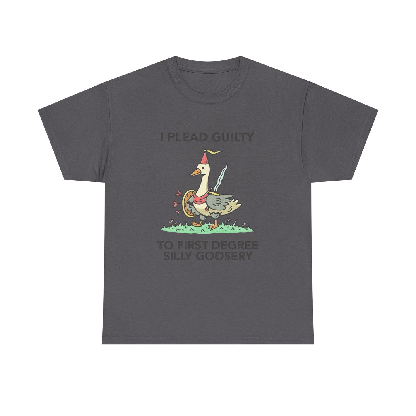 I Plead Guilty Silly Funny Graphic T Shirt Unisex Heavy Cotton Tee