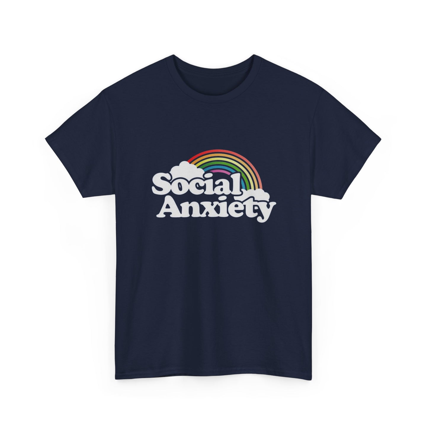 Social Anxiety MULTIPLE COLORS Graphic T Shirt NEW Adult Tee