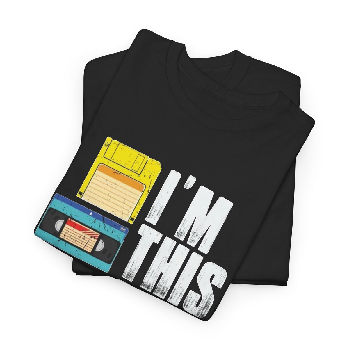 I'm This Old Cassette T-Shirt Funny  Men's Graphic Tee Retro