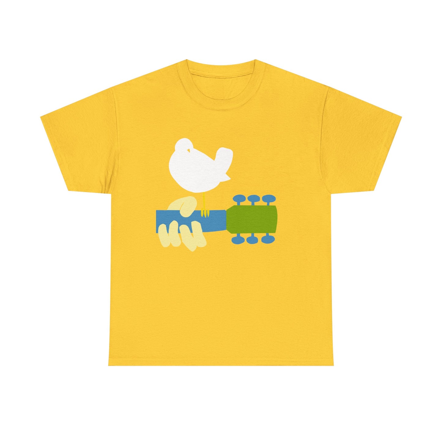 Woodstock Graphic T Shirt Vintage Logo Hippie Groovy Unisex Heavy Cotton Tee