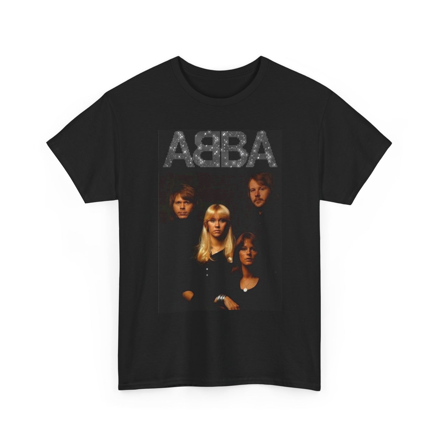 Abba Graphic T Shirt Logo Retro Vintage Music Unisex Heavy Cotton Tee