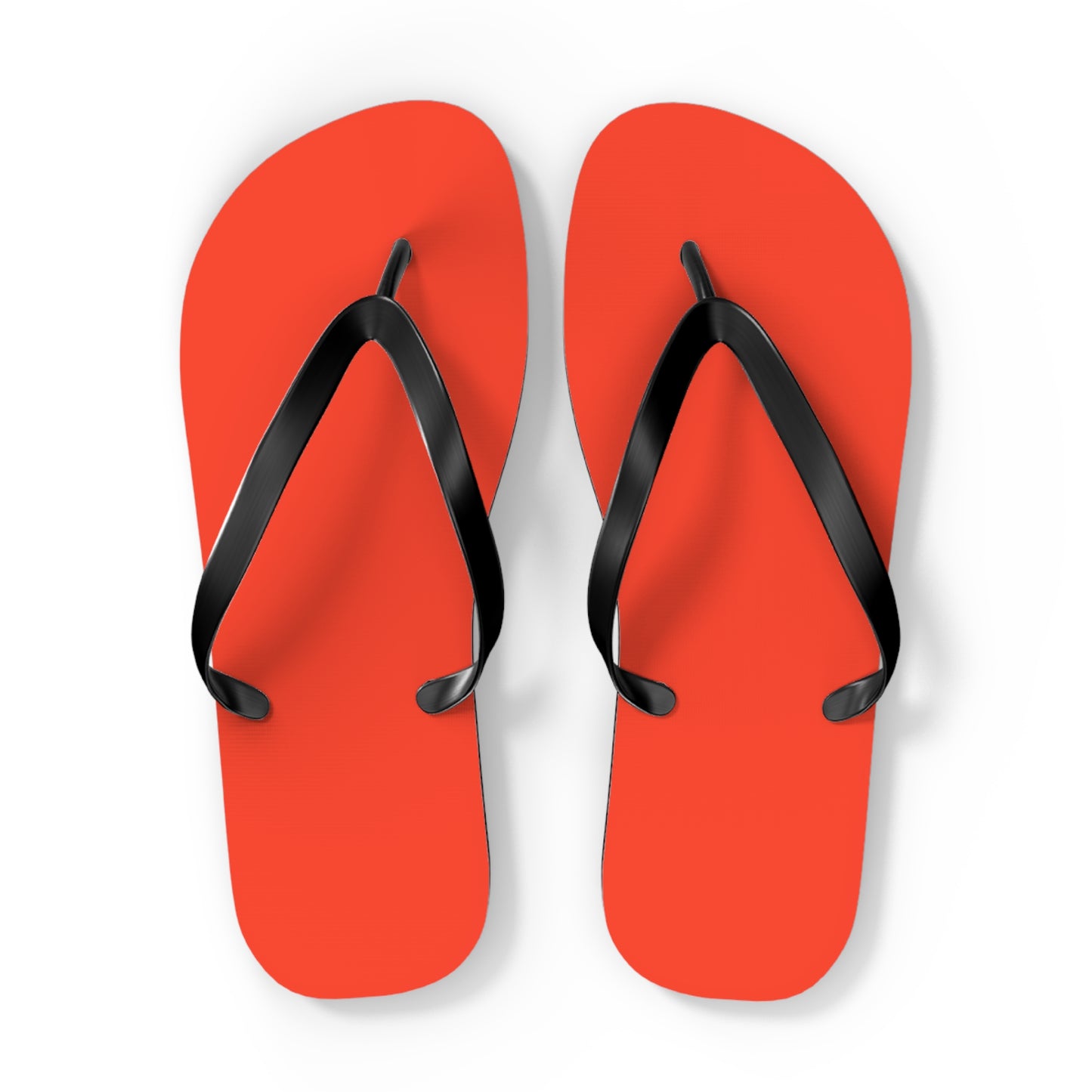 Neon Orange Flip Flops, Sandals Slides, Summer Footwear, Brand New
