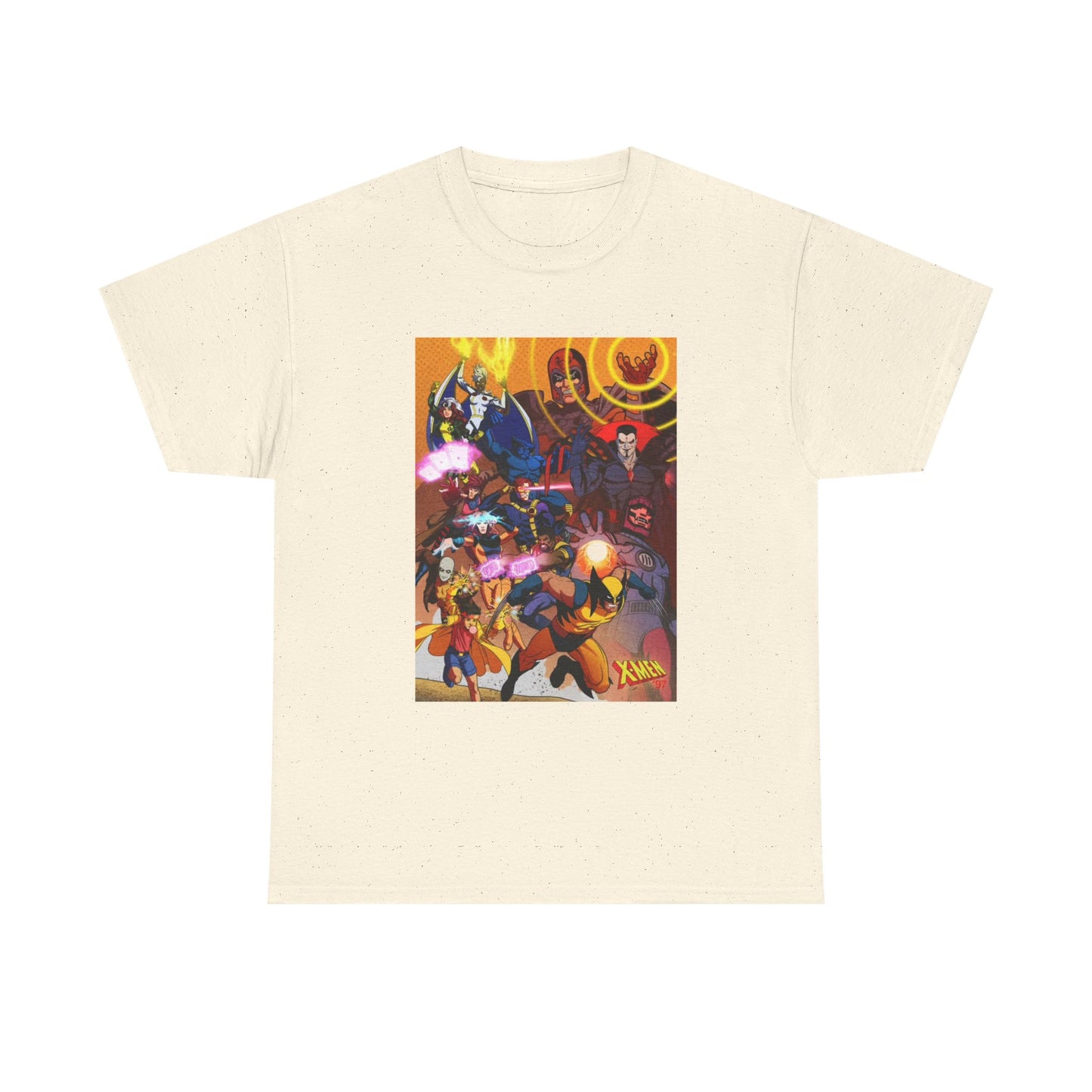 Cartoon Graphic Tee Xmen Comic Book Retro Vintage Tee Unisex Heavy Cotton Tee