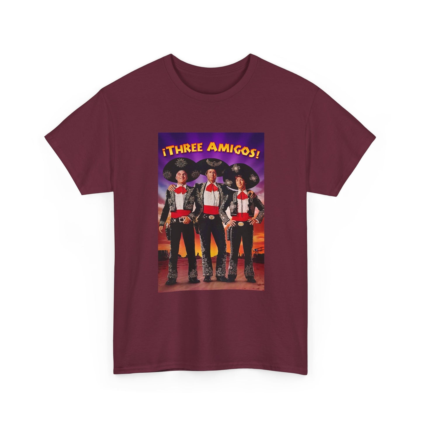 Three Amigos Tshirt Steve Martin Graphic Vintage Comedy Unisex Heavy Cotton Tee