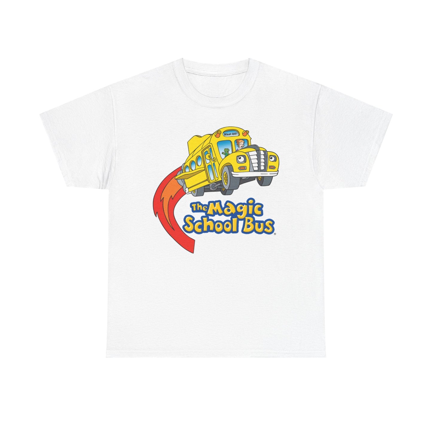 The Magic School Bus Graphic T Shirt Retro Tv Series Cartoon Unisex Heavy Cotton