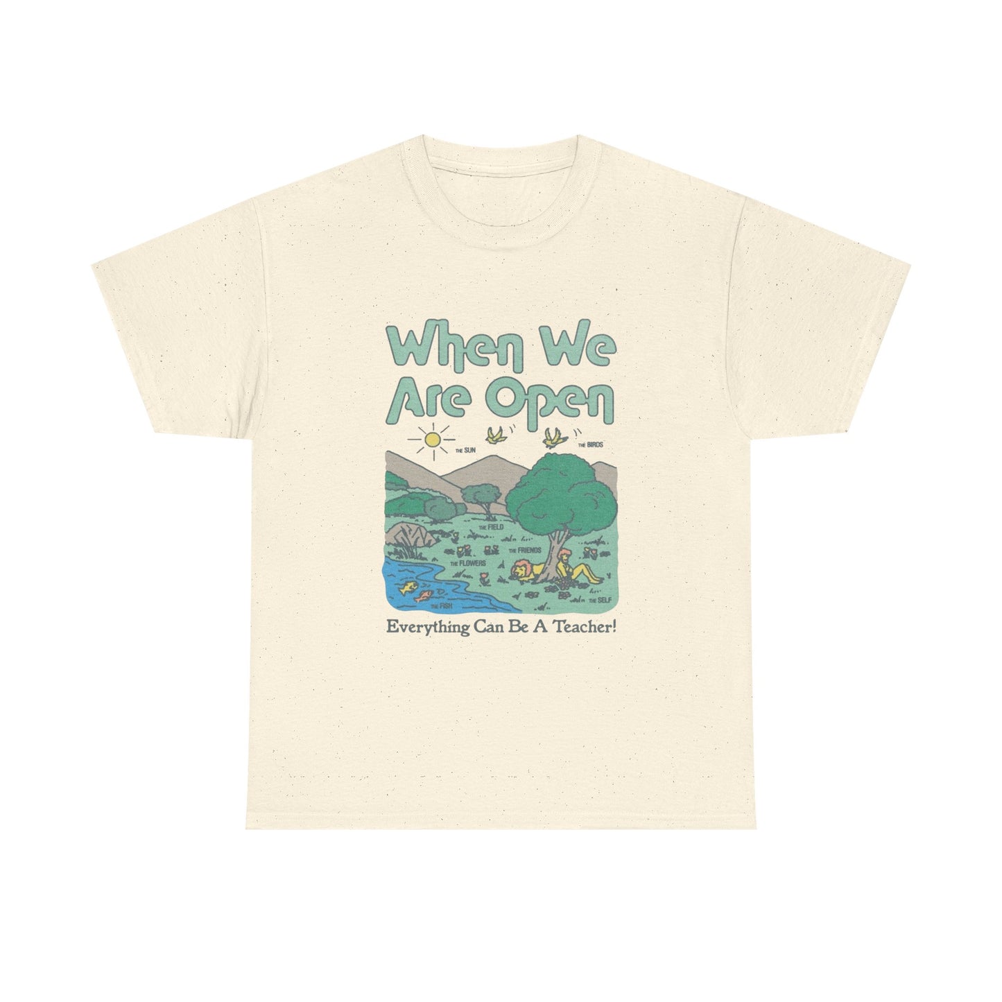Everything Can Be A Teacher Graphic T-Shirt Gift NEW Unisex Heavy Cotton Tee