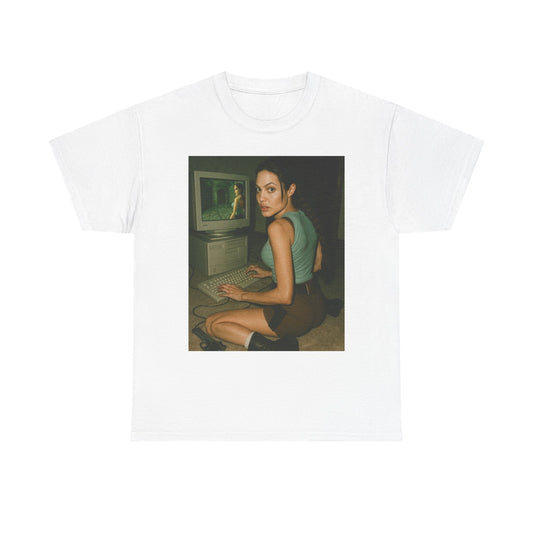 Tomb Raider Graphic T Shirt Vintage Lara Croft 90s Game Unisex Heavy Cotton Tee