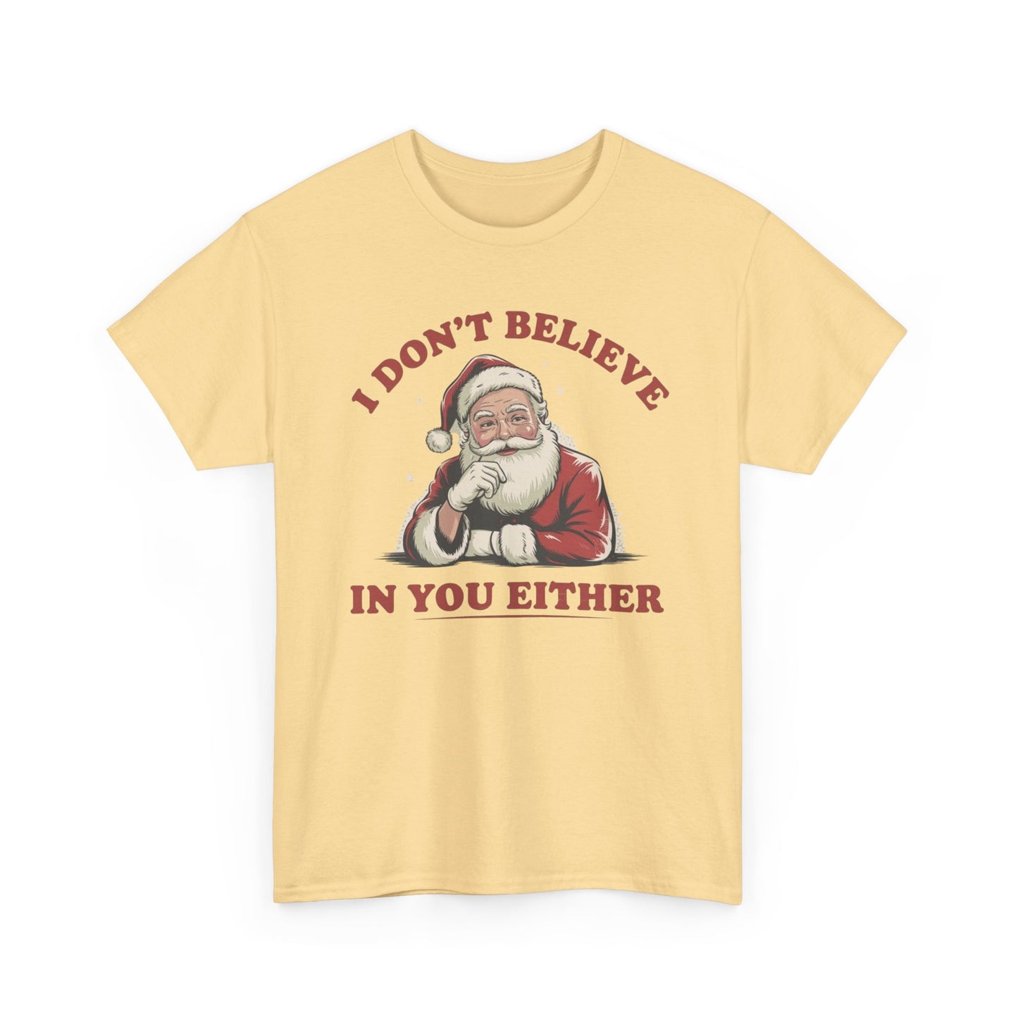 Santa's Real Funny Christmas Graphic T Shirt NEW Unisex Heavy Cotton Tee