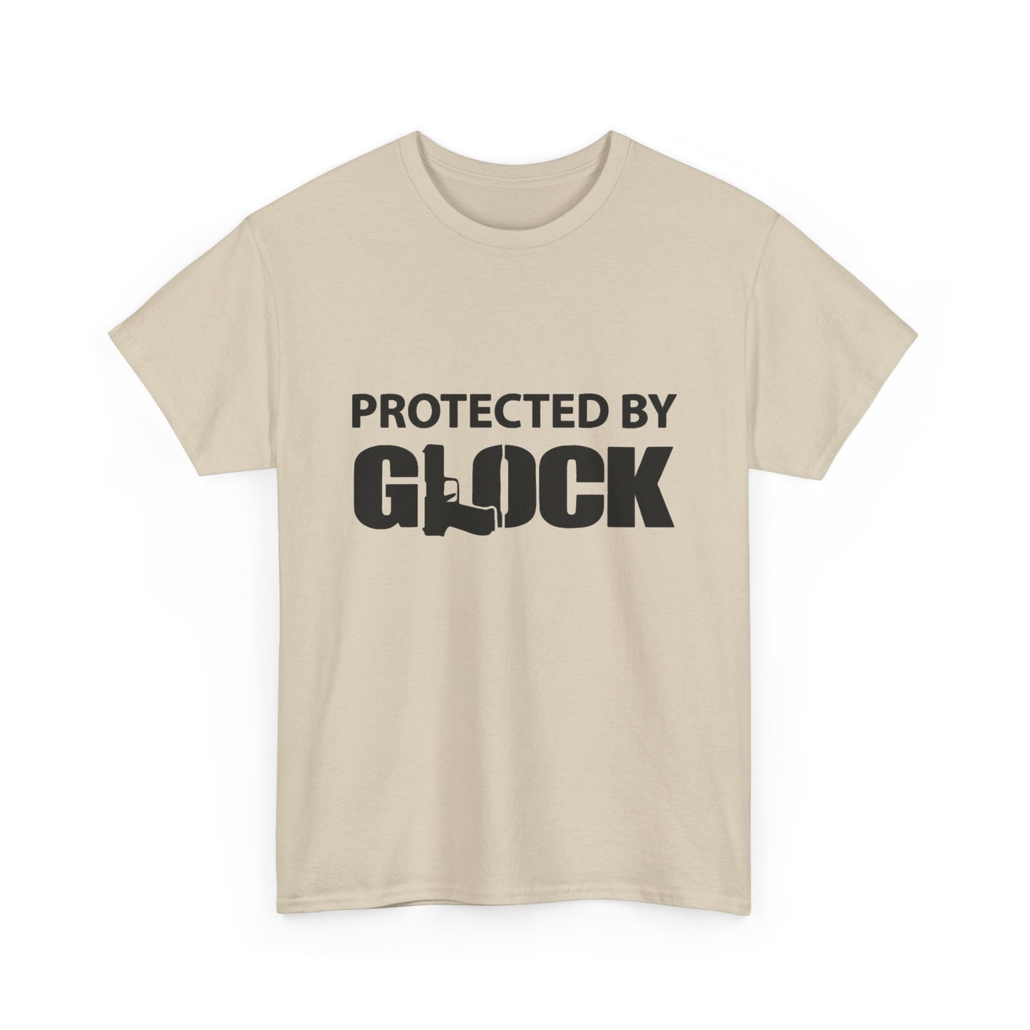 Protected By Glock Graphic T Shirt Unisex Heavy Cotton Tee NEW