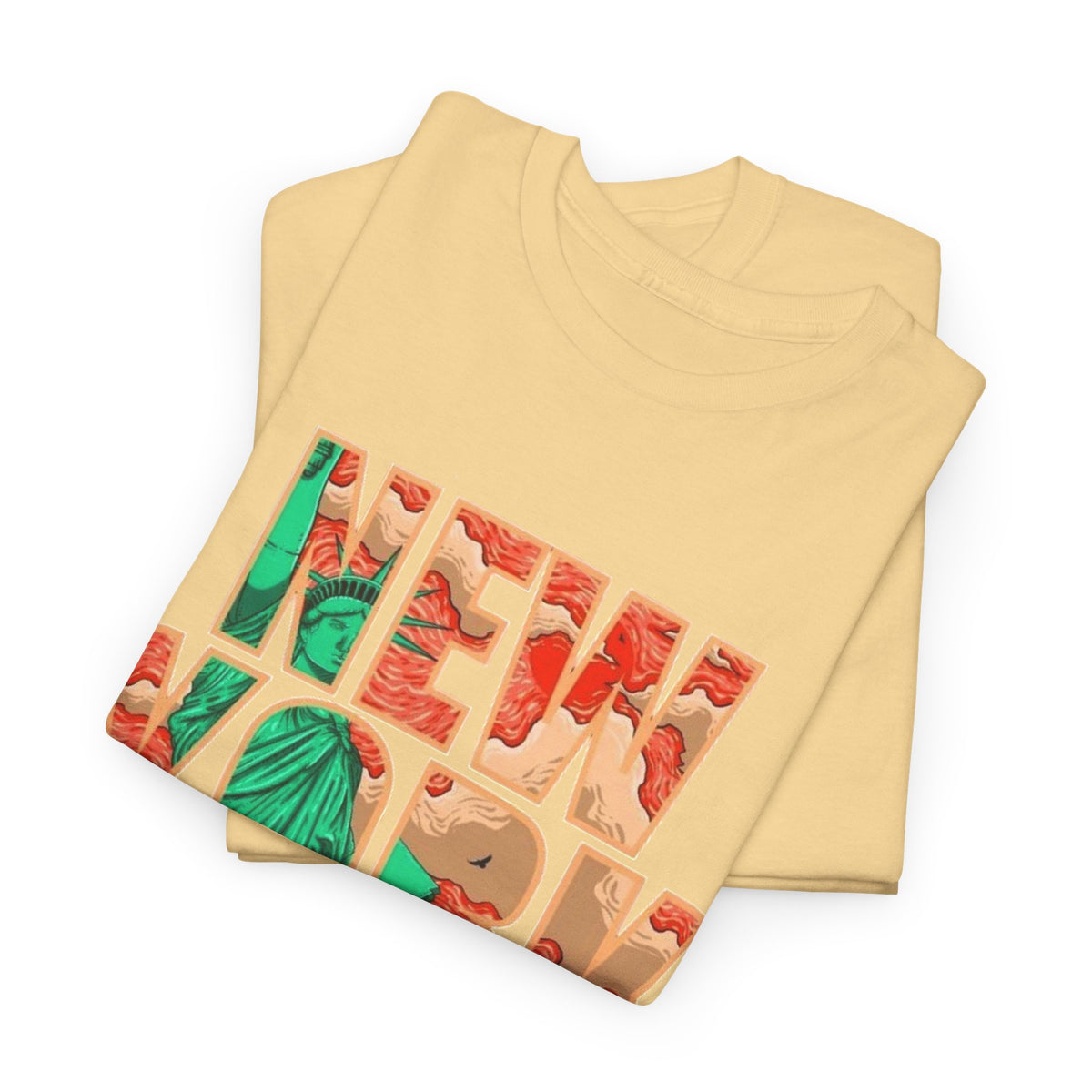 New York City Art Graphic T Shirt Men's Retro Heavy Cotton Tee