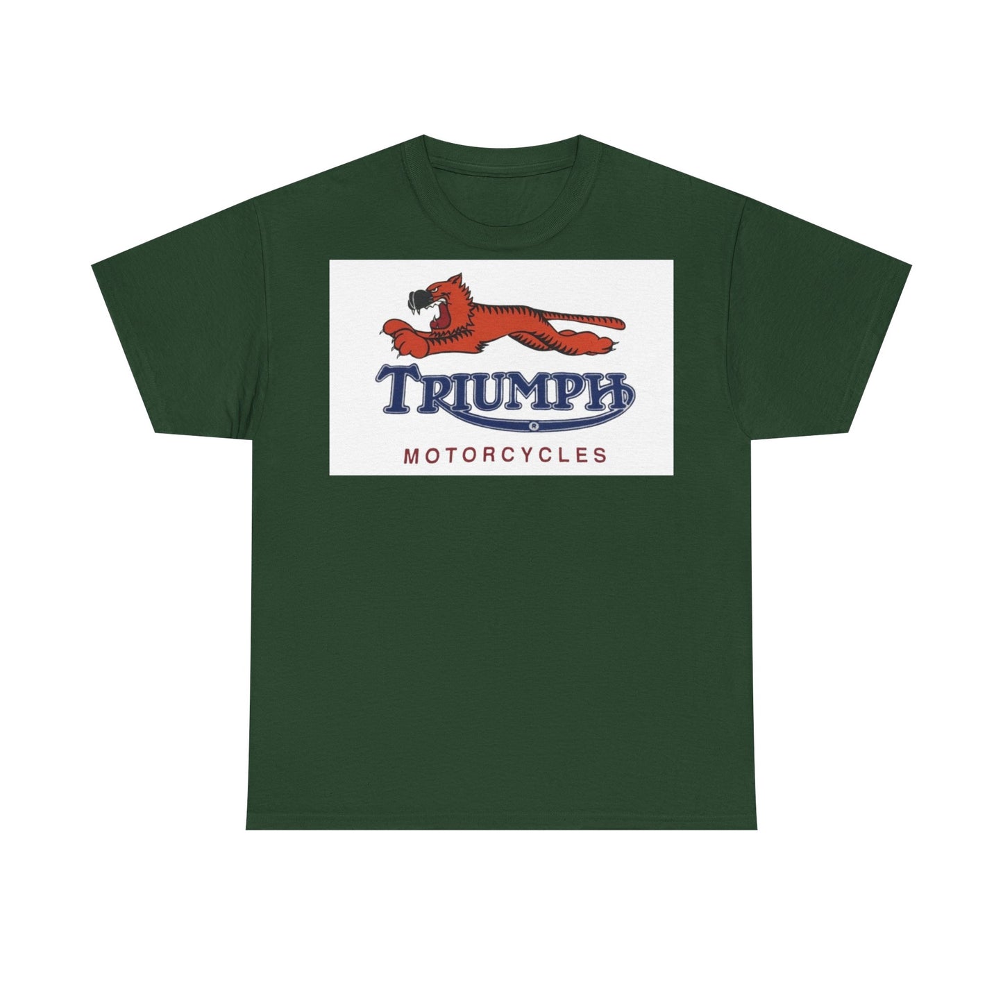 Triumph T-shirt vintage motorcycles nostalgia Tiger Unisex Heavy Cotton Tee