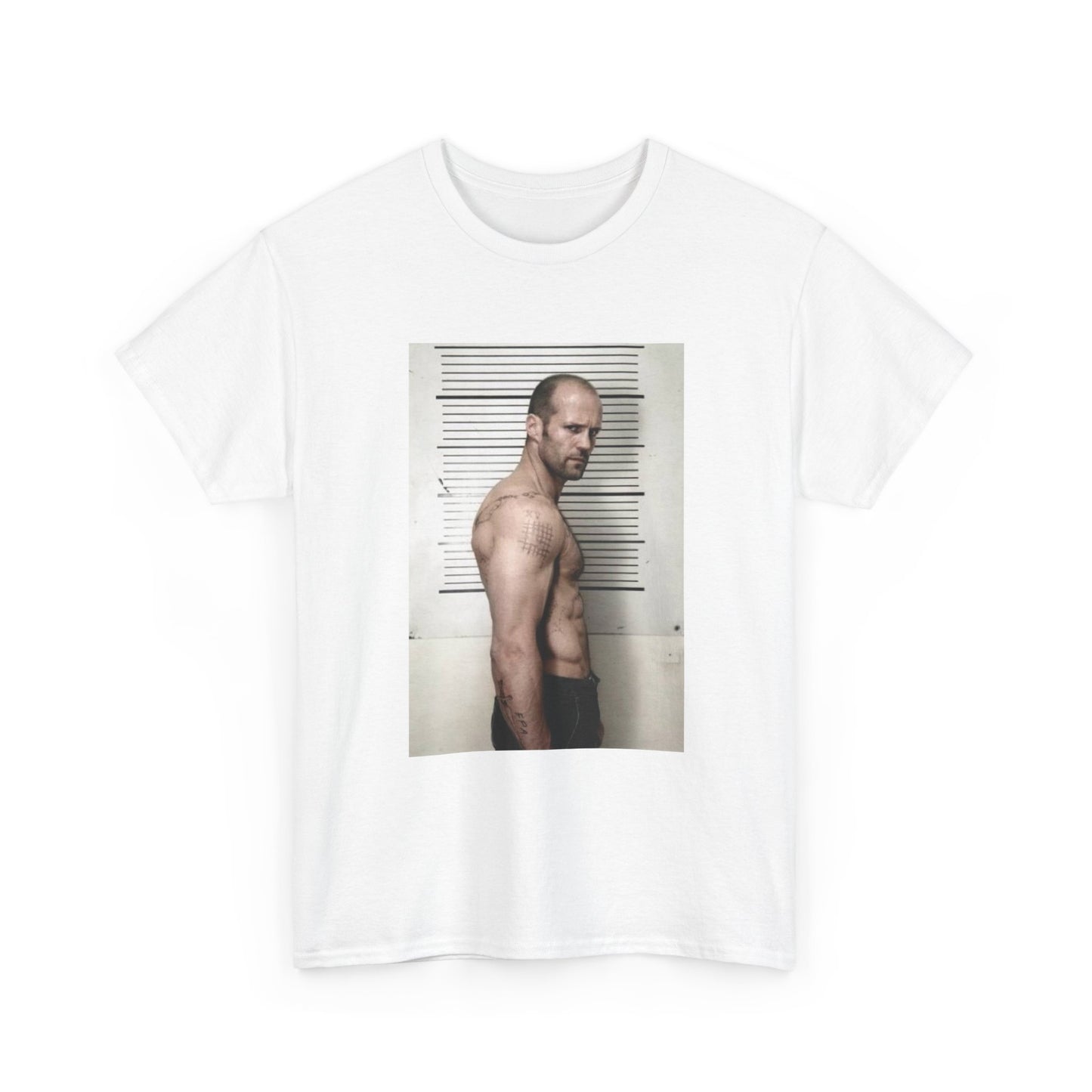 Jason Statham Tshirt Retro Poster The mechanic New Actor Unisex Heavy Cotton Tee