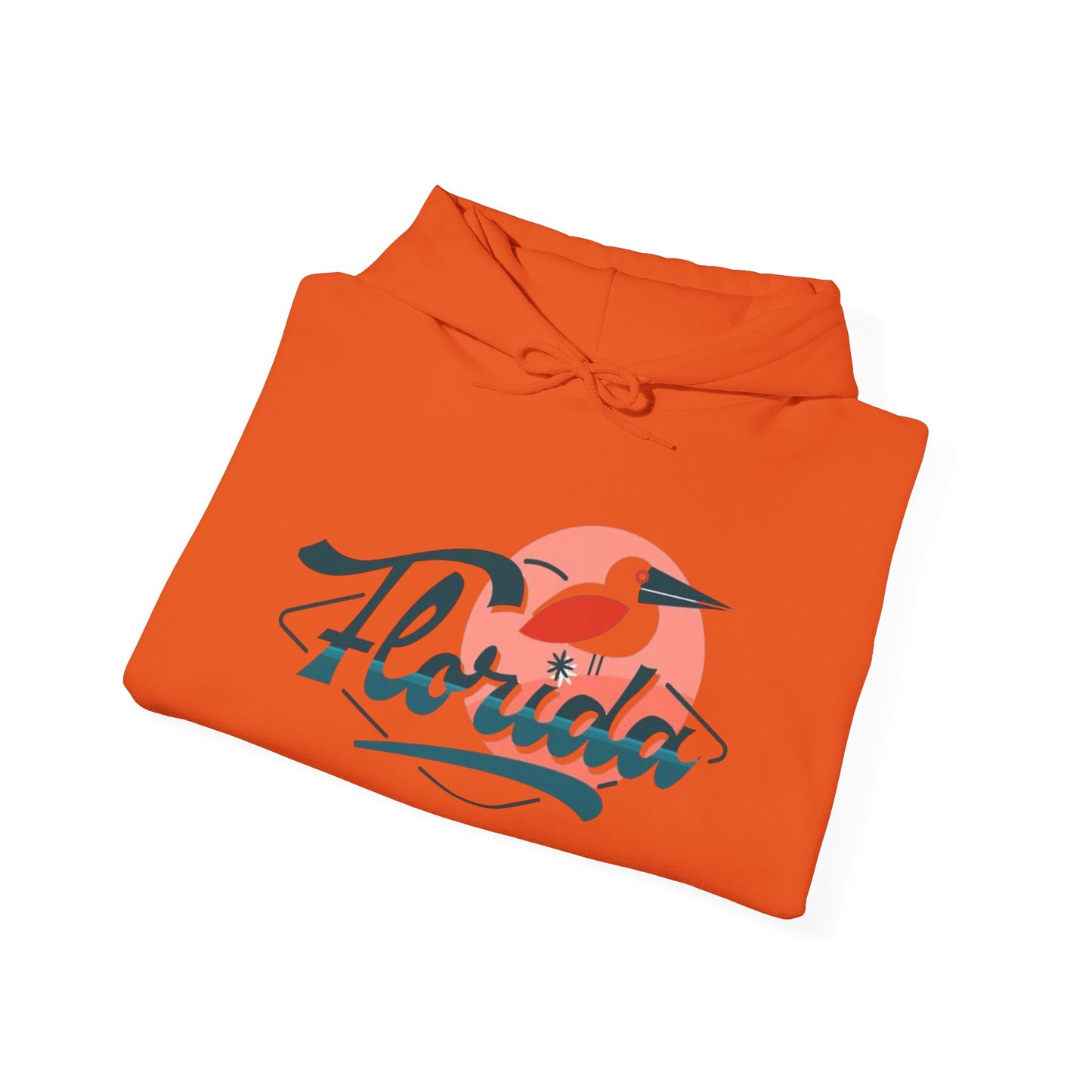 Florida Pelican Graphic Hoodie NEW Tropical Unisex Heavy Blend Hooded Sweatshirt