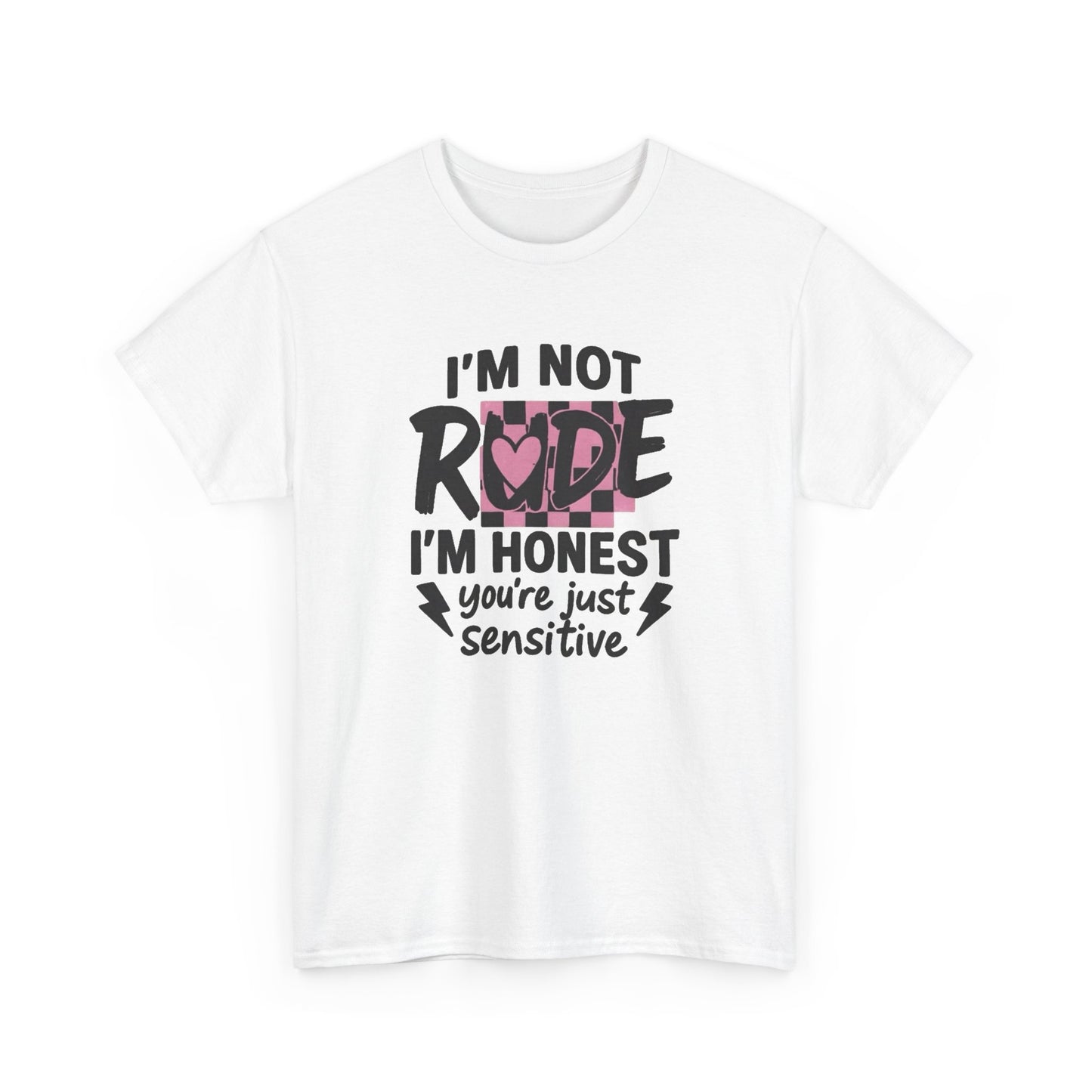 Not Rude Graphic T Shirt NEW ADULT Unisex Heavy Cotton Tee