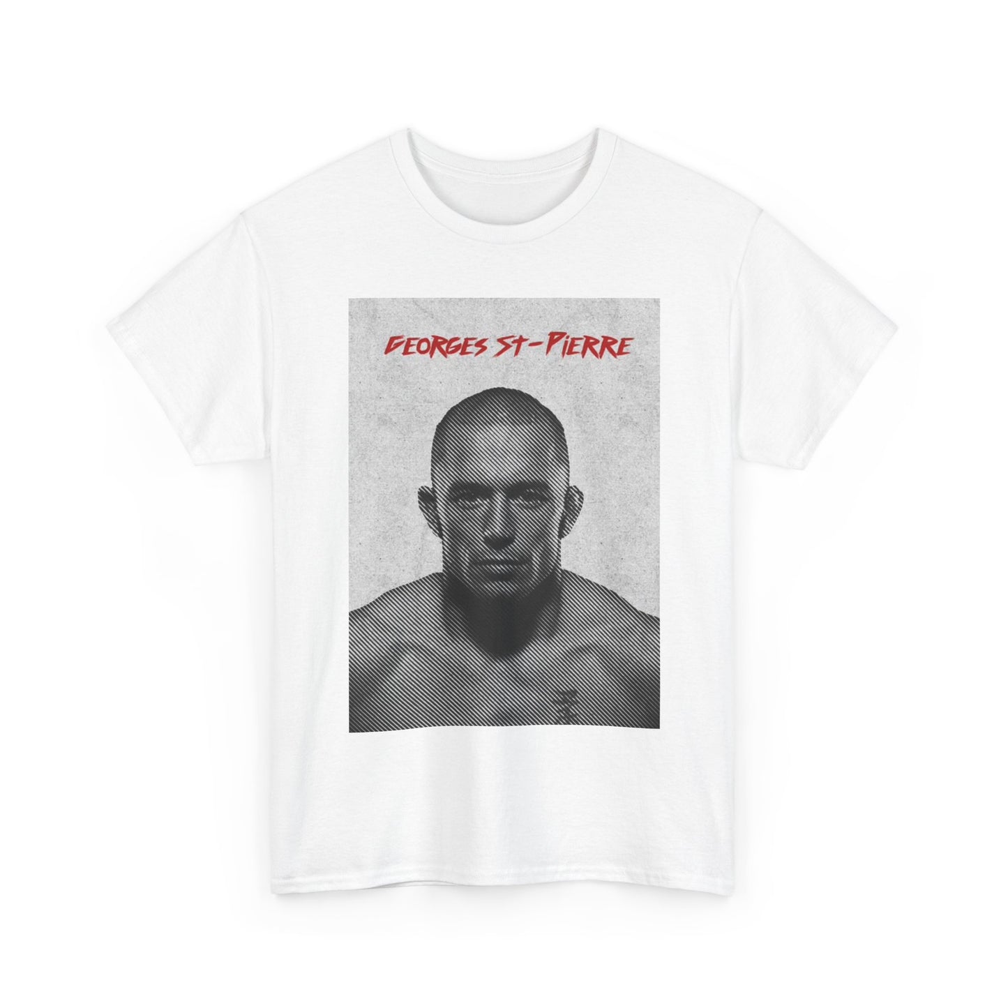George st Pierre Tshirt GSP UFC MMA Graphic champ Unisex Heavy Cotton Tee