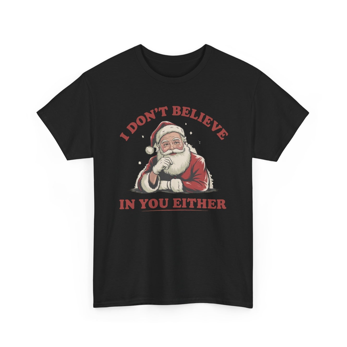 Santa's Real Funny Christmas Graphic T Shirt NEW Unisex Heavy Cotton Tee