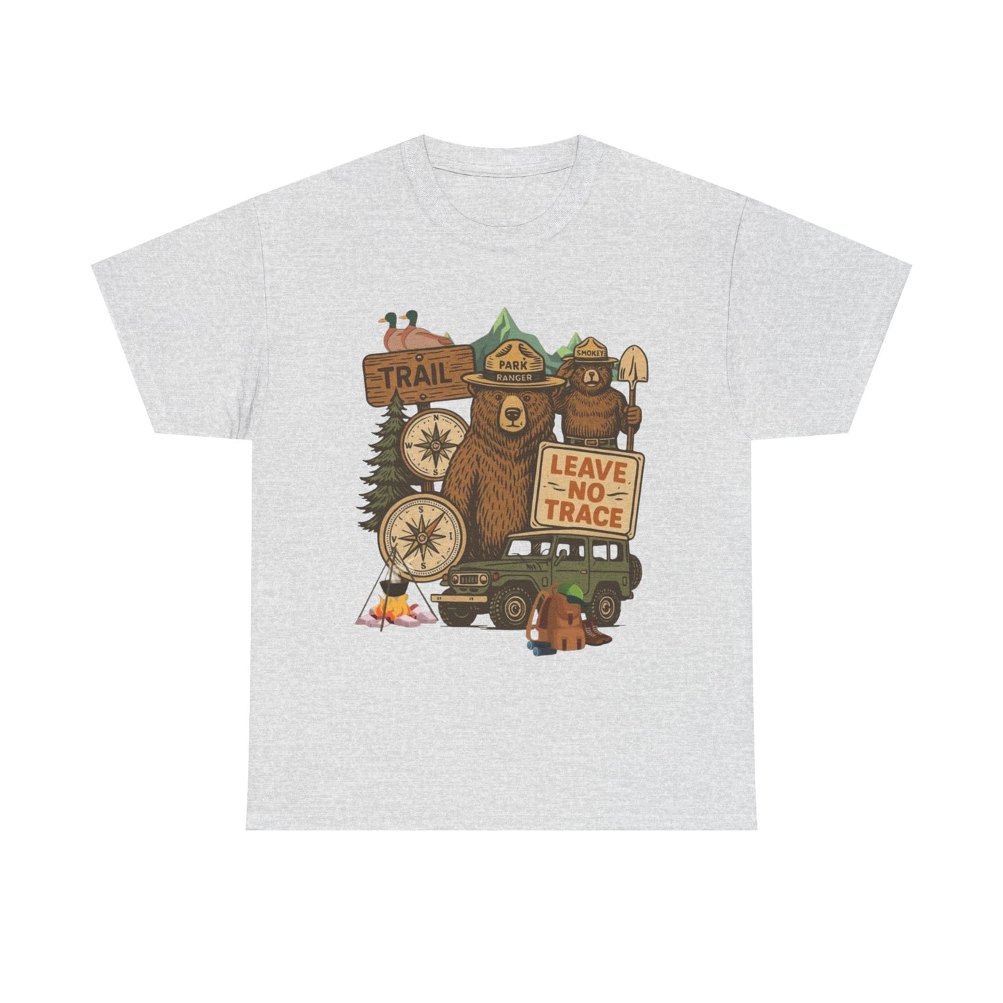 Leave No Trace Camping Graphic T Shirt NEW Adult Tee