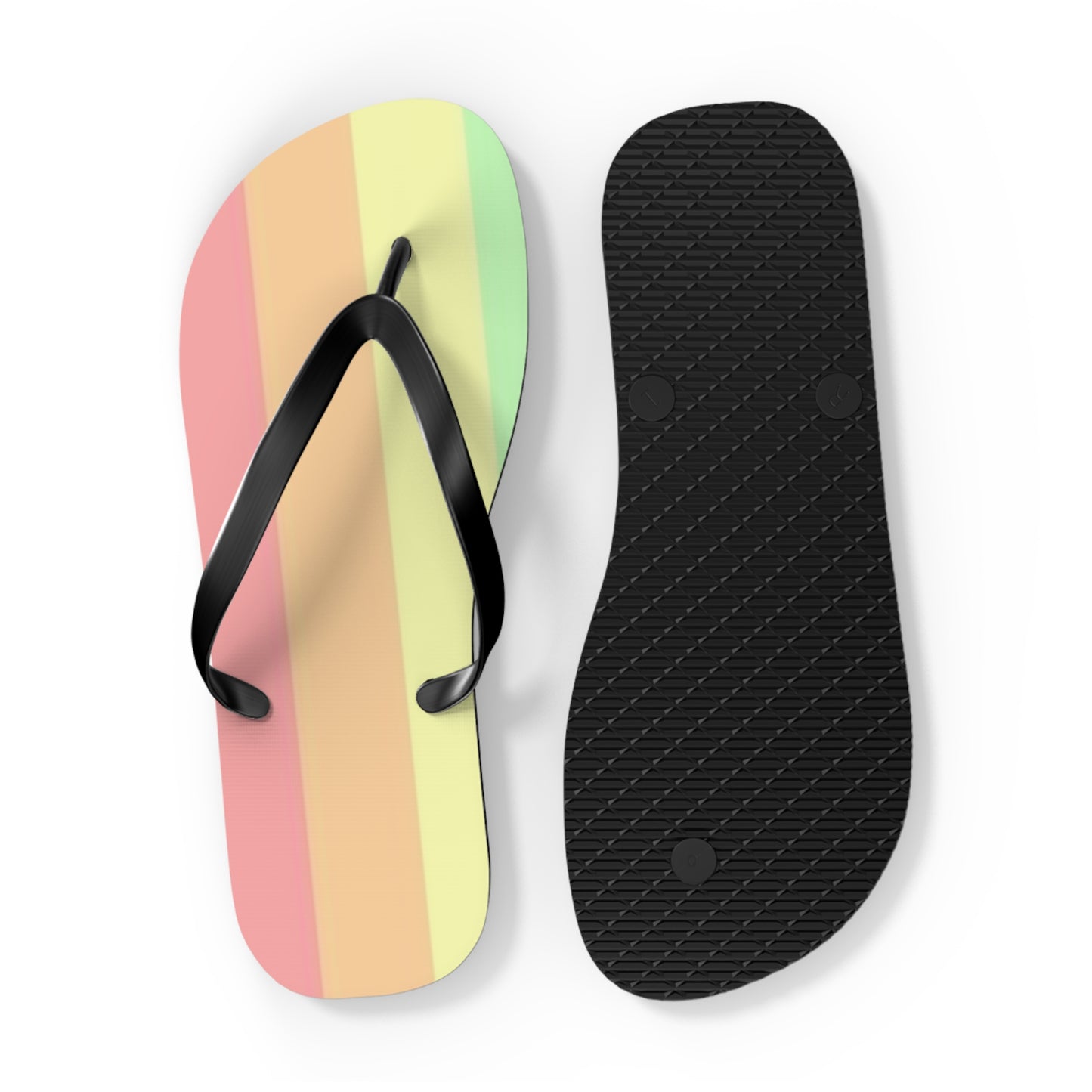 Rainbow Beach Sandals, Slides for Summer, Flip Flops, Water Resistant