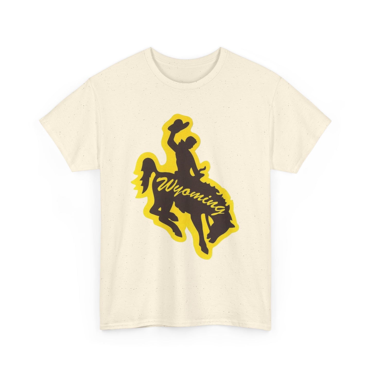 Wyoming Cowboy Graphic T Shirt NEW ADULT Unisex Heavy Cotton Tee