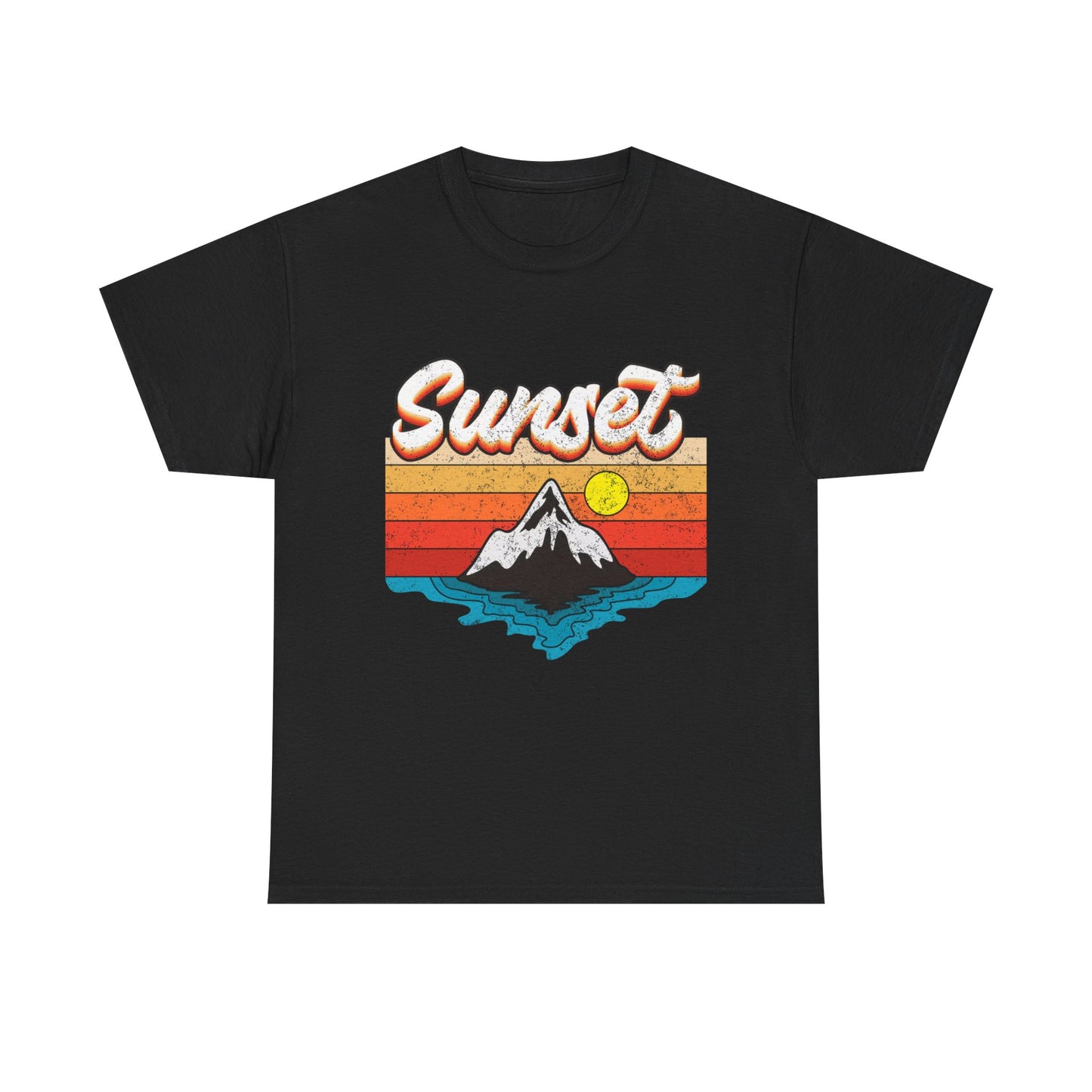 Beautiful Sunset Graphic T Shirt NEW Adult Unisex Heavy Cotton Tee