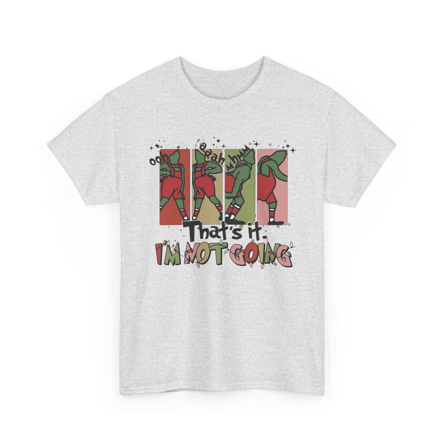 Funny Grinch Christmas Graphic T Shirt Unisex NEW Heavy Cotton Tee