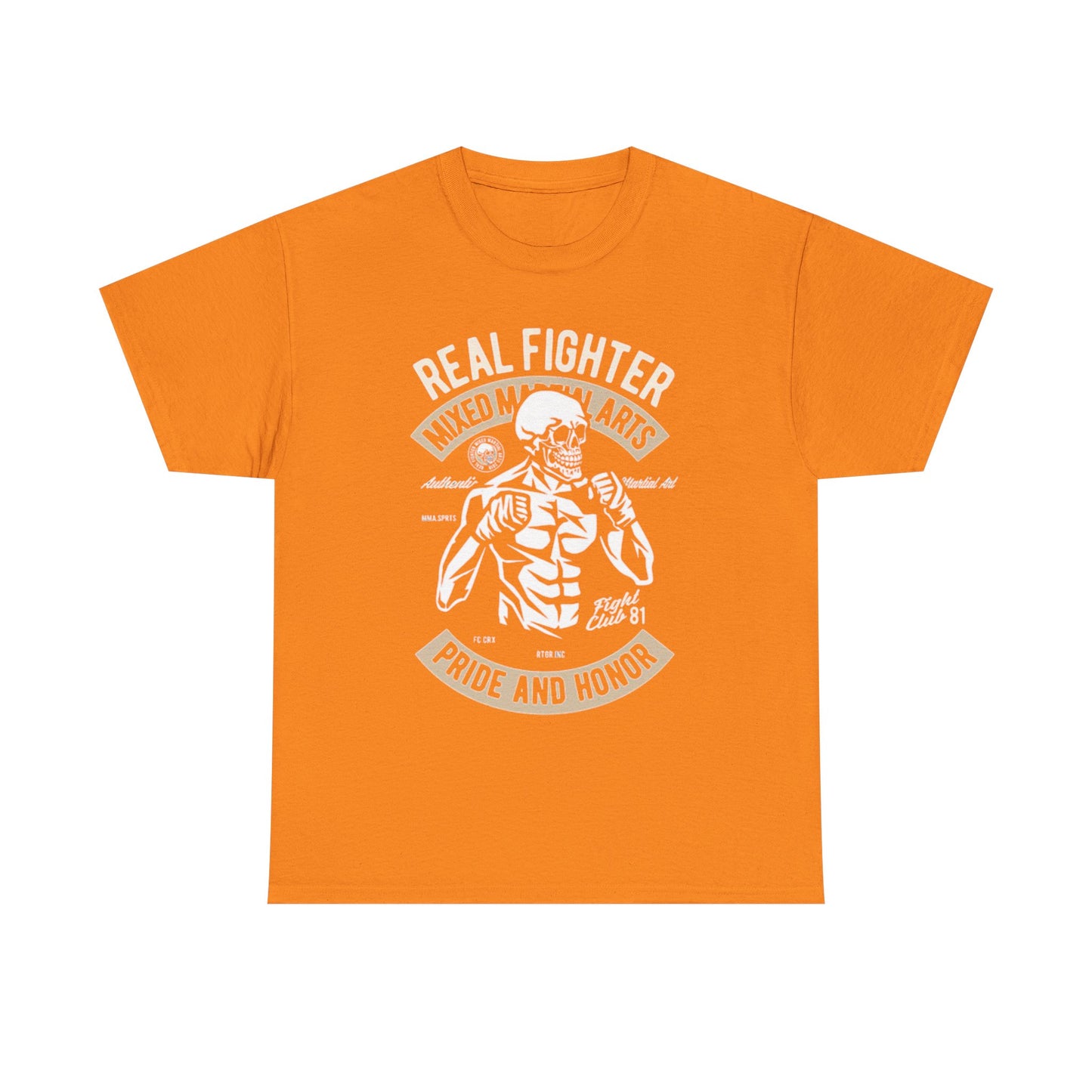 Real Fighter MMA Graphic T Shirt Boxing GYM Unisex Heavy Cotton Tee
