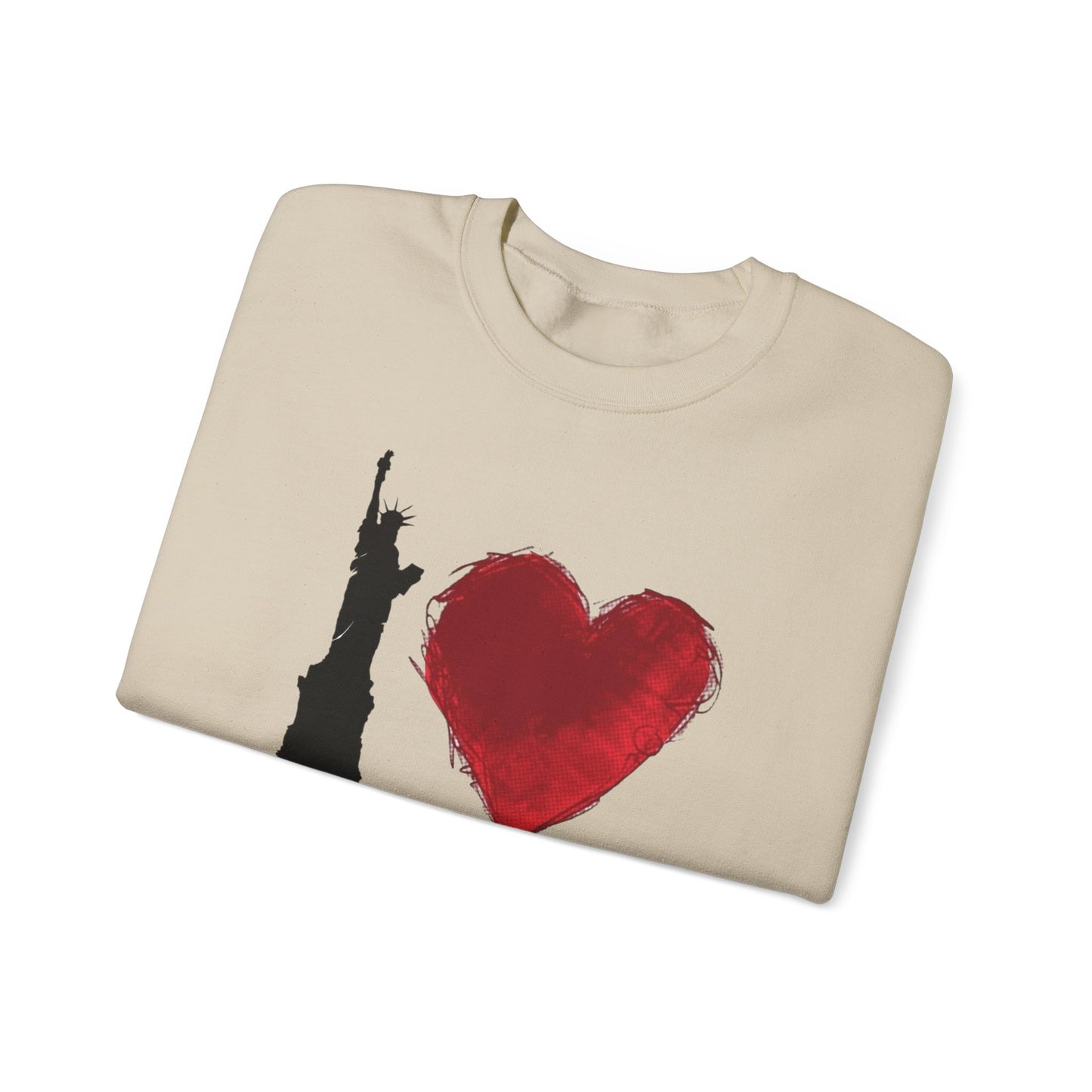I Love NY Graphic Sweater NEW Unisex Heavy Blend™ Crewneck Sweatshirt