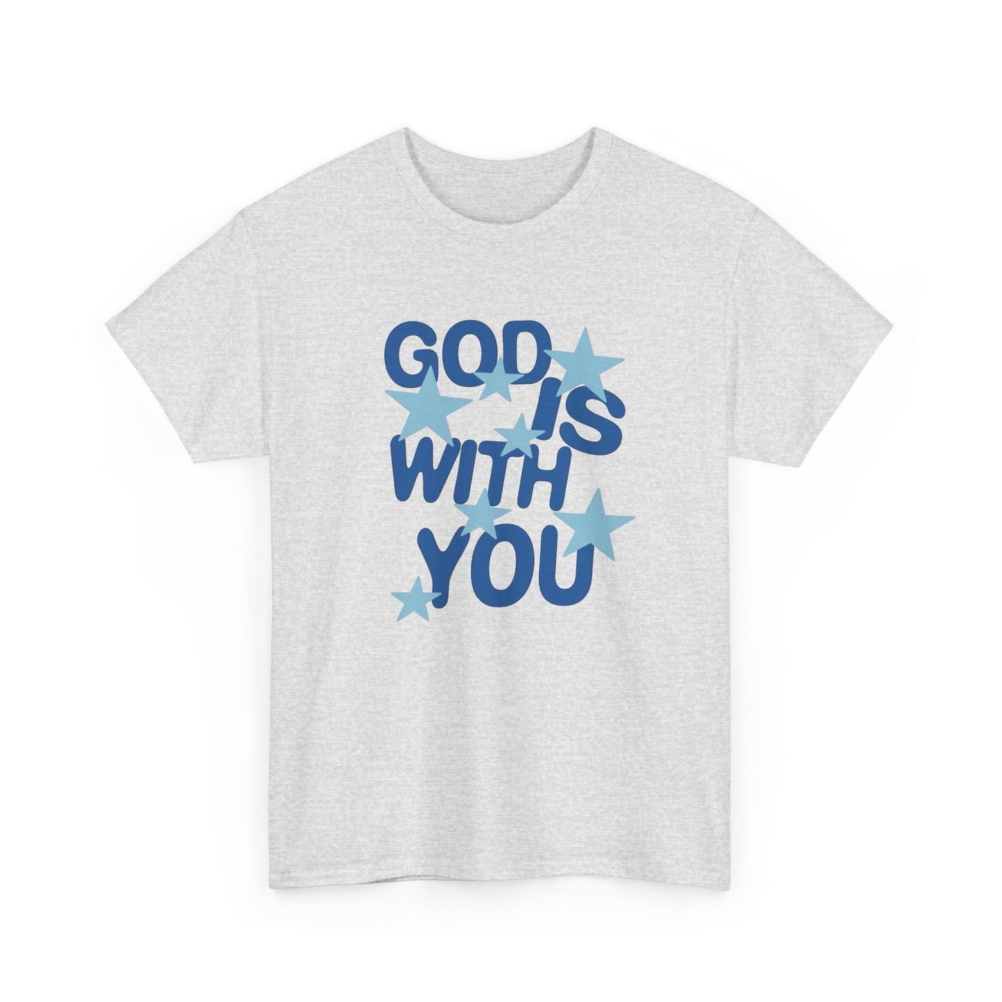 God Is With You Graphic T Shirt NEW Vintage Unisex Heavy Cotton Tee