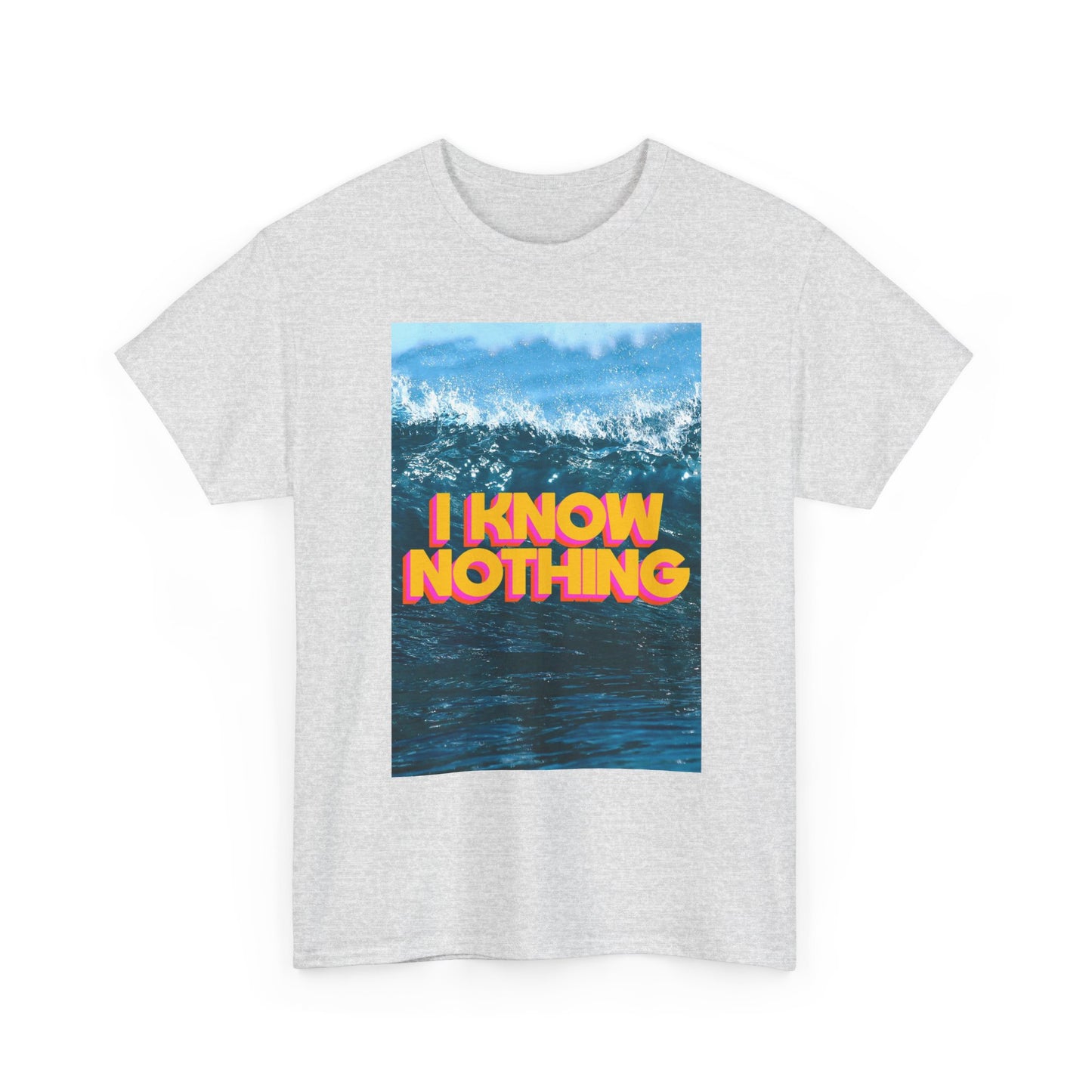 I Know Nothing Beach Surfing Graphic T Shirt Unisex Cotton Tee - New Gift - Tee