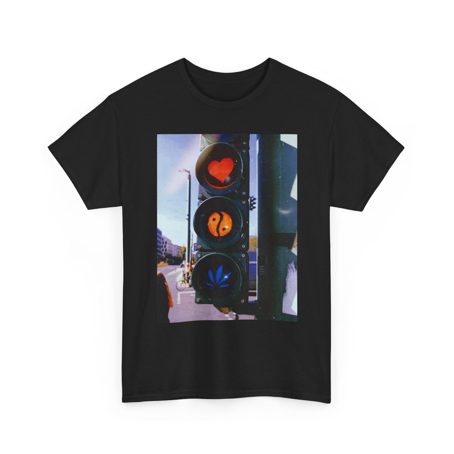 Weed Peace And Love Sign T Shirt Unisex Heavy Cotton Vintage Gift NEW
