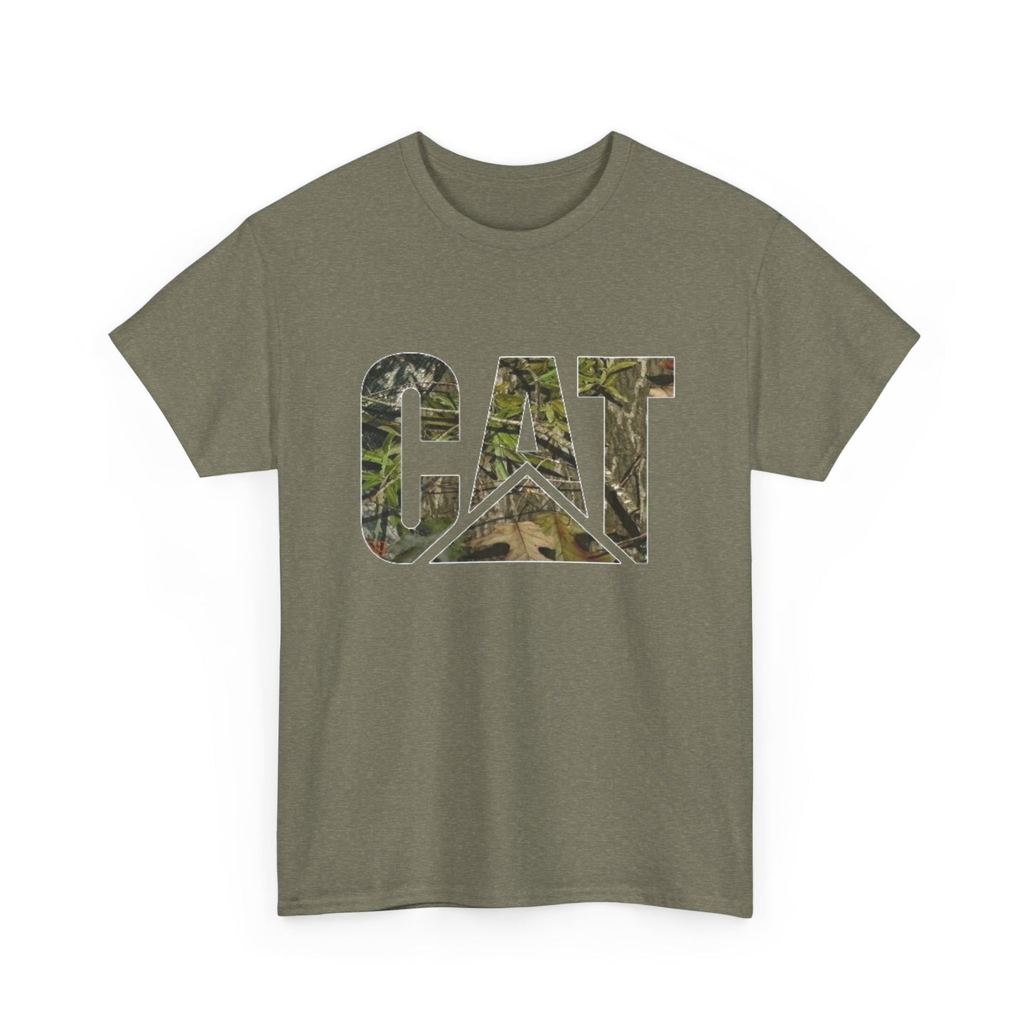 CAT Camo Diesel Equipment Graphic T Shirt Unisex Heavy Cotton Tee NEW